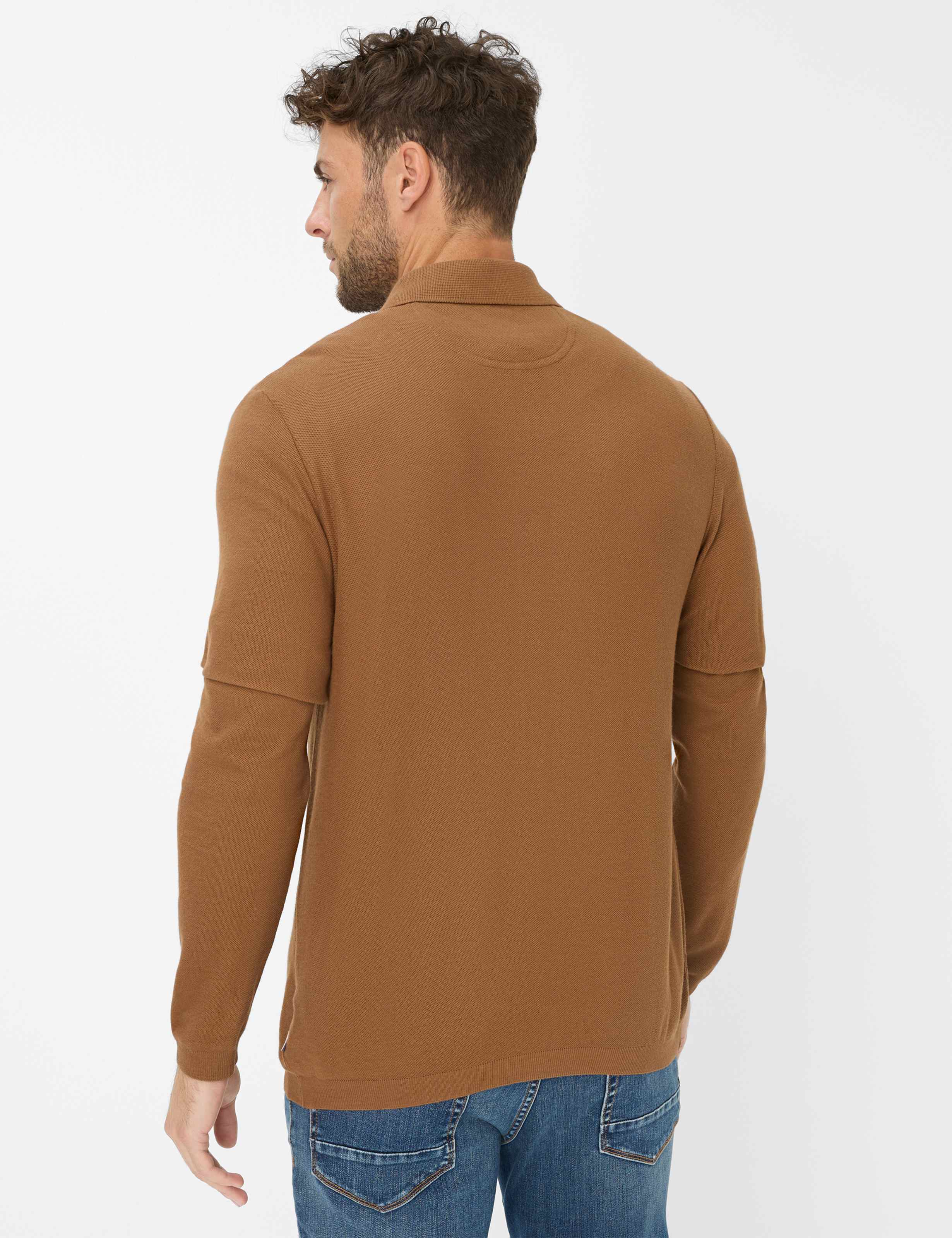 Thumbnail - Brax Herren Polo Style PARIS toffee, braun, Gr. M