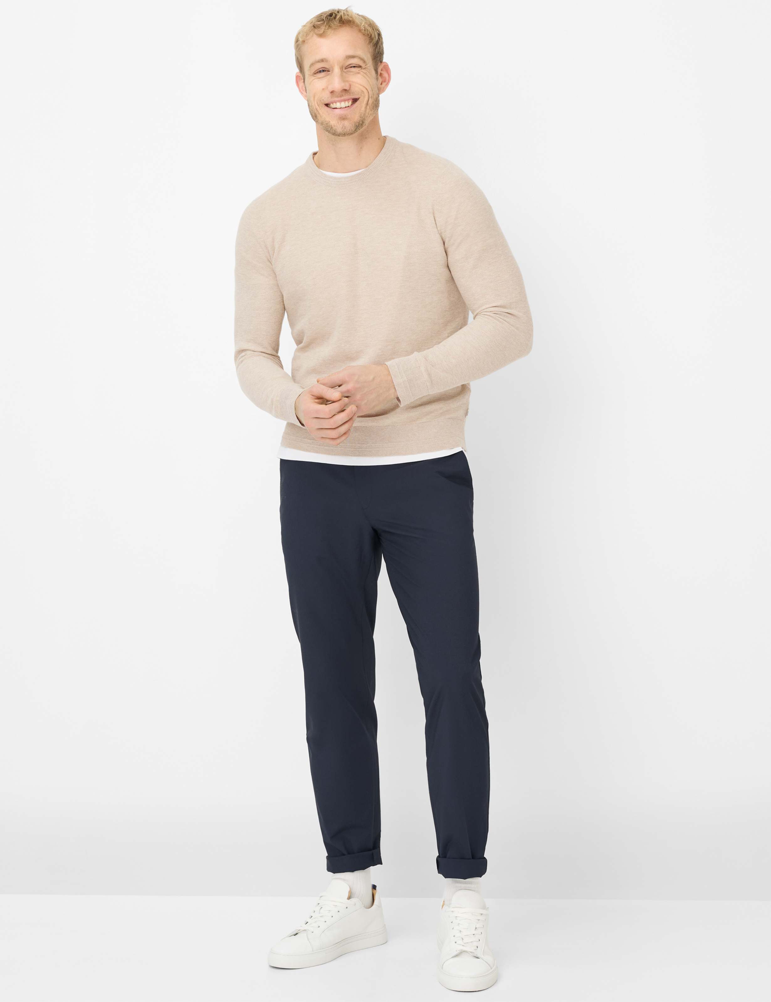 Men Style PHIL Dark Blue Relaxed Fit Model Outfit