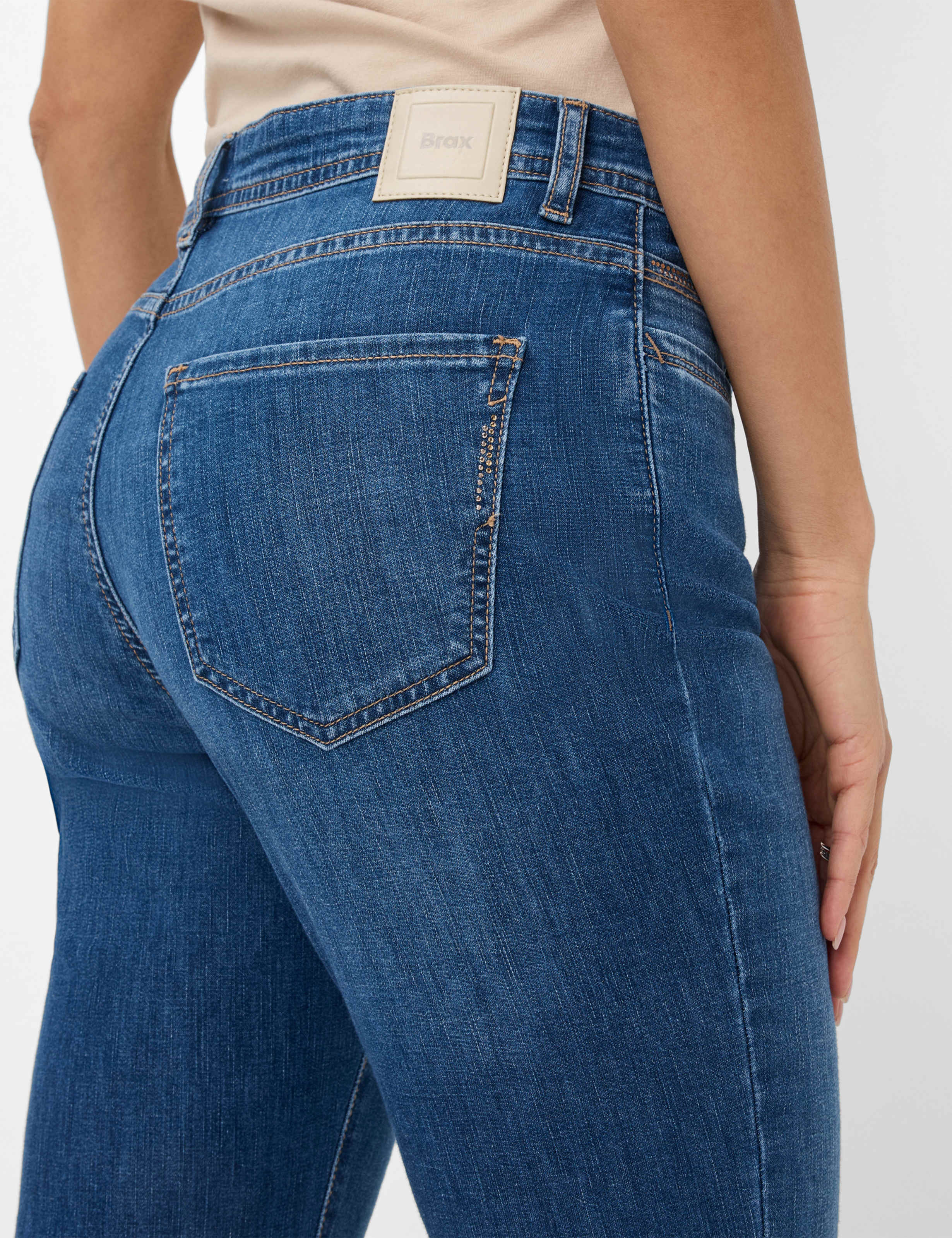Damen Style CAROLA S Denim Blau Feminine Fit Detail 2