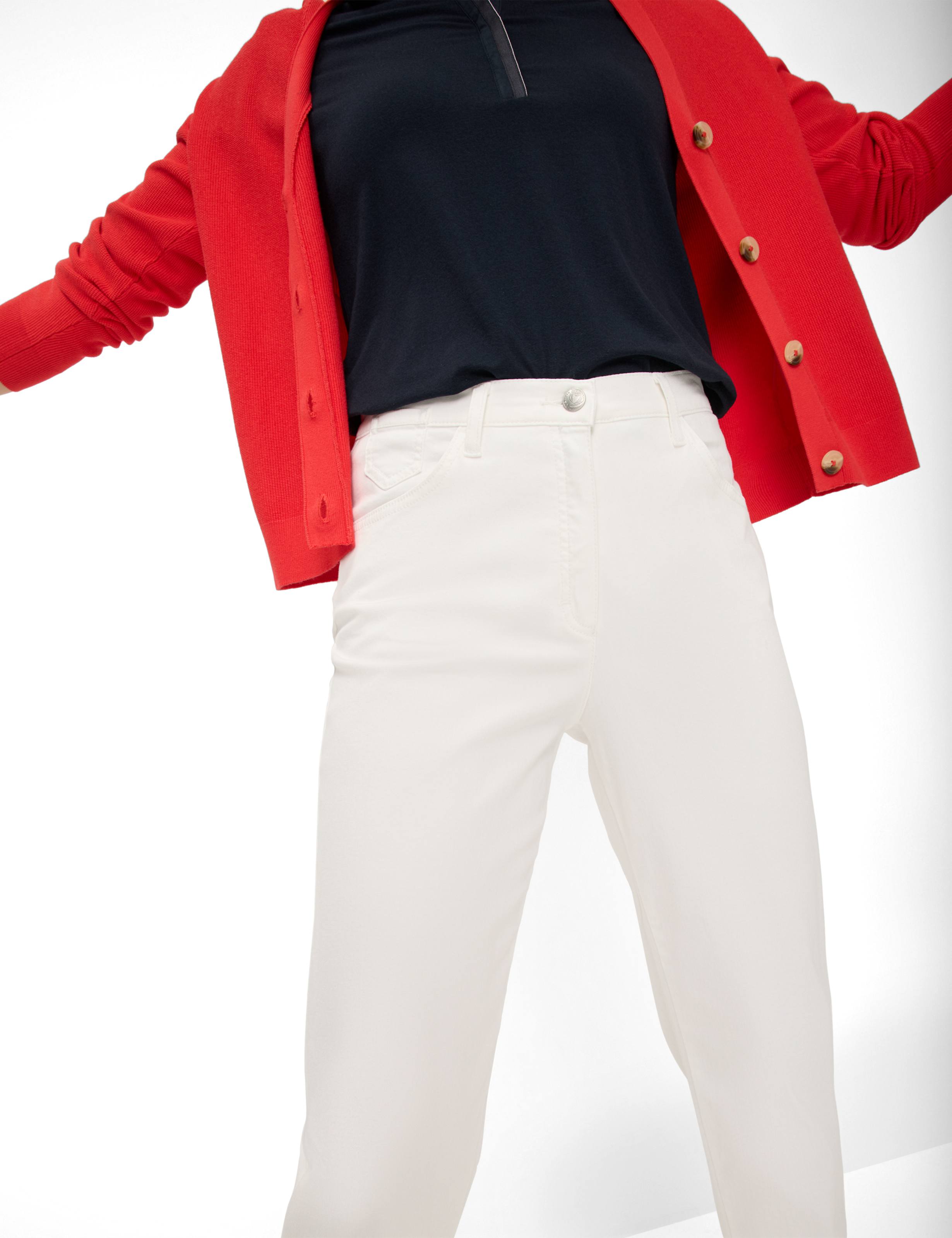 Damen Style CORRY Denim Weiß Comfort Plus Fit Detail 1