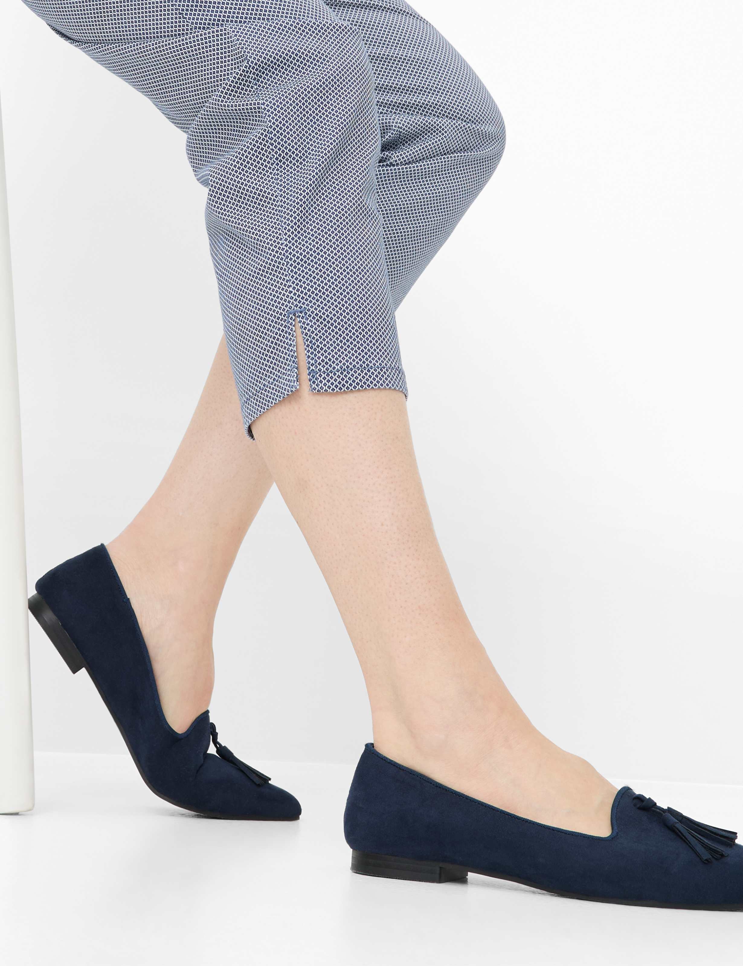 Damen Style CAREN NEW 6/8 Dunkelblau Comfort Plus Fit Detail 2