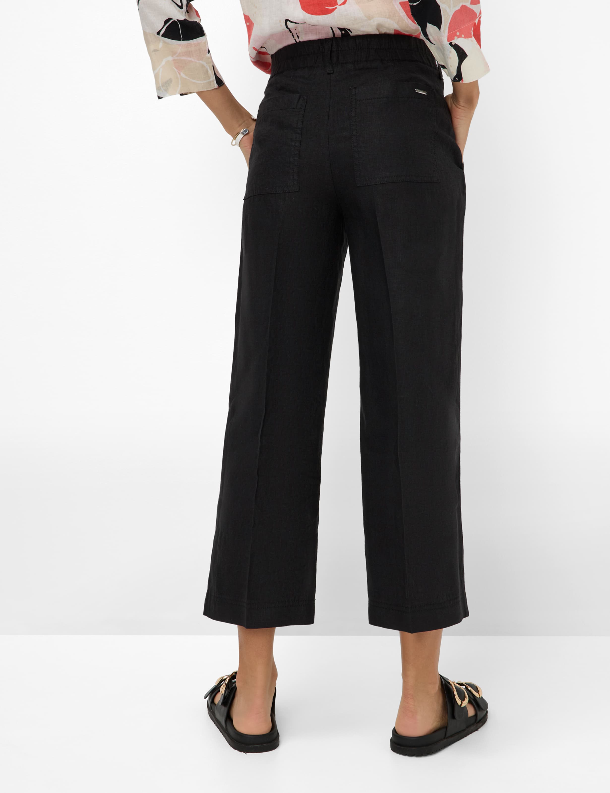 Women Style MAINE S Black Wide Leg Model back