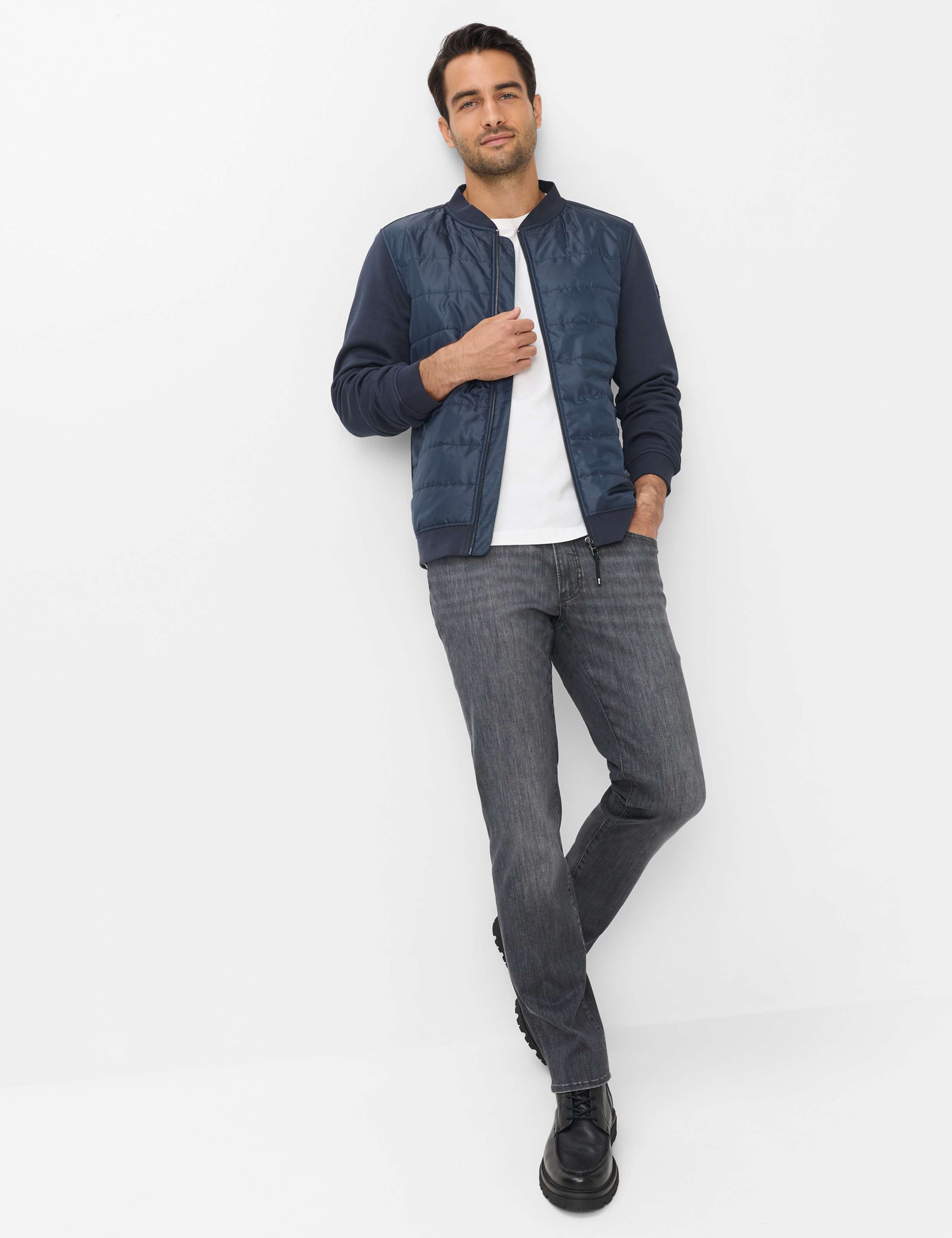 Men Style SKY Dark Blue  Model Outfit