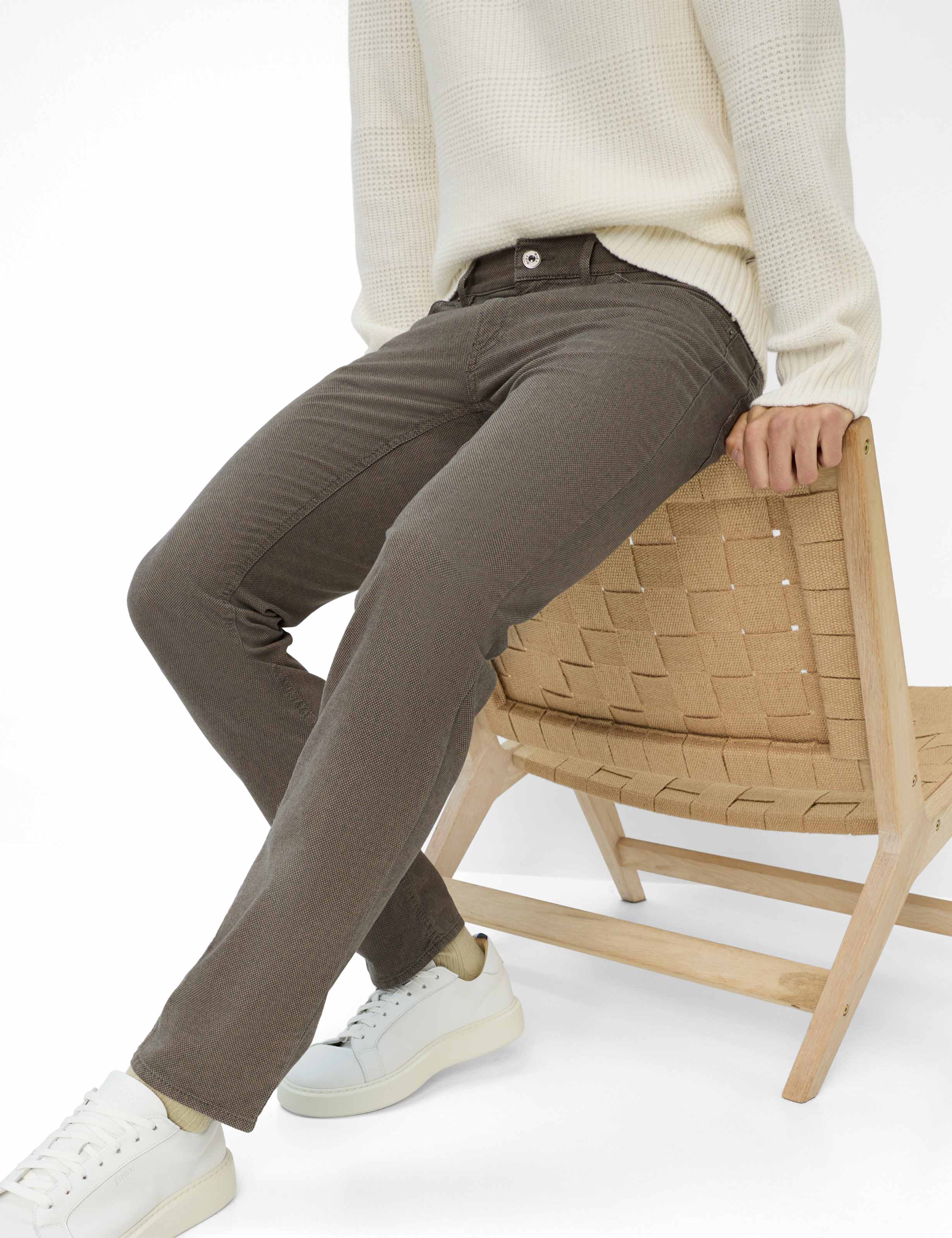 Homme Style CHUCK Marron Modern Fit Détail 1