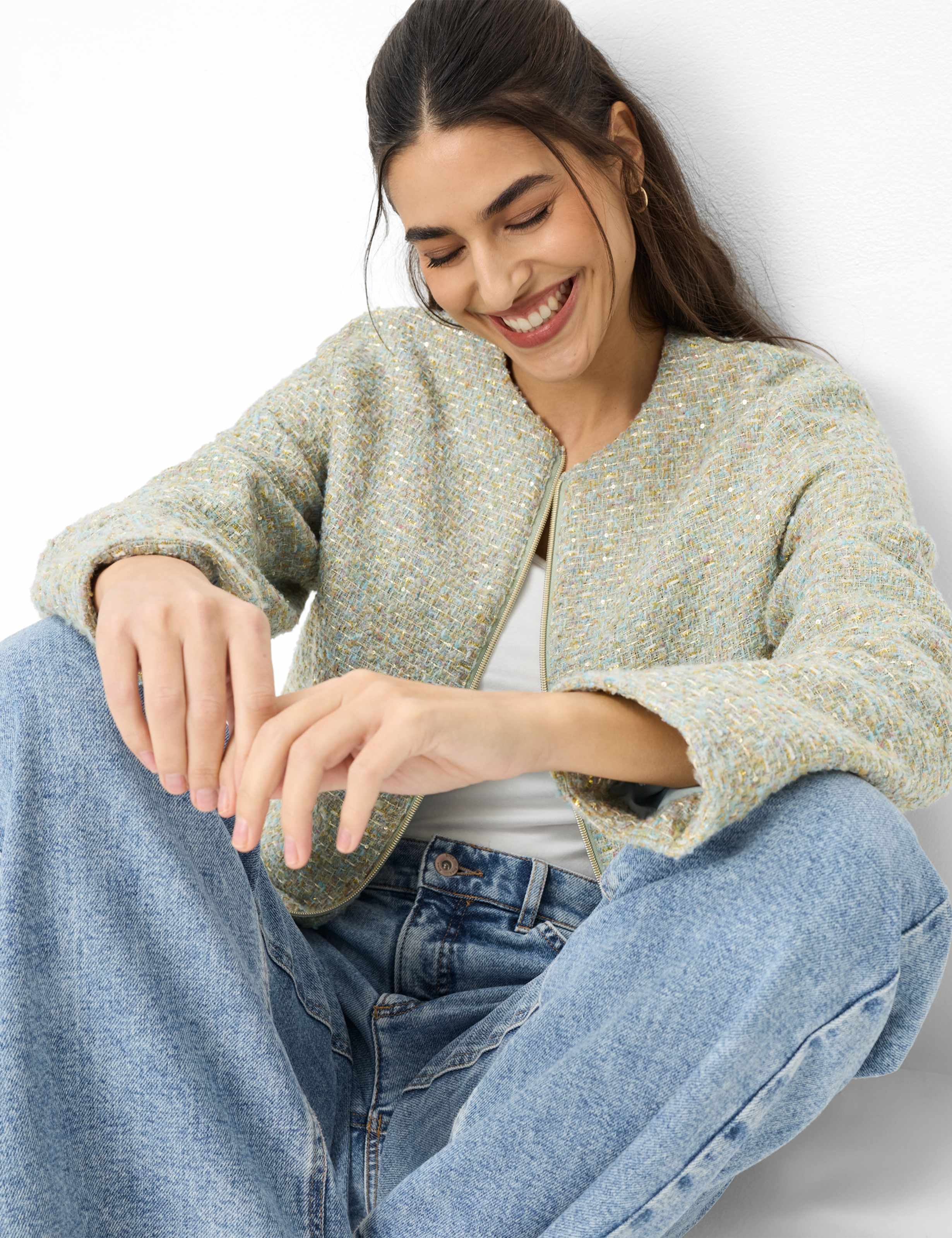 Femme Style LYON Vert Clair  Détail 1