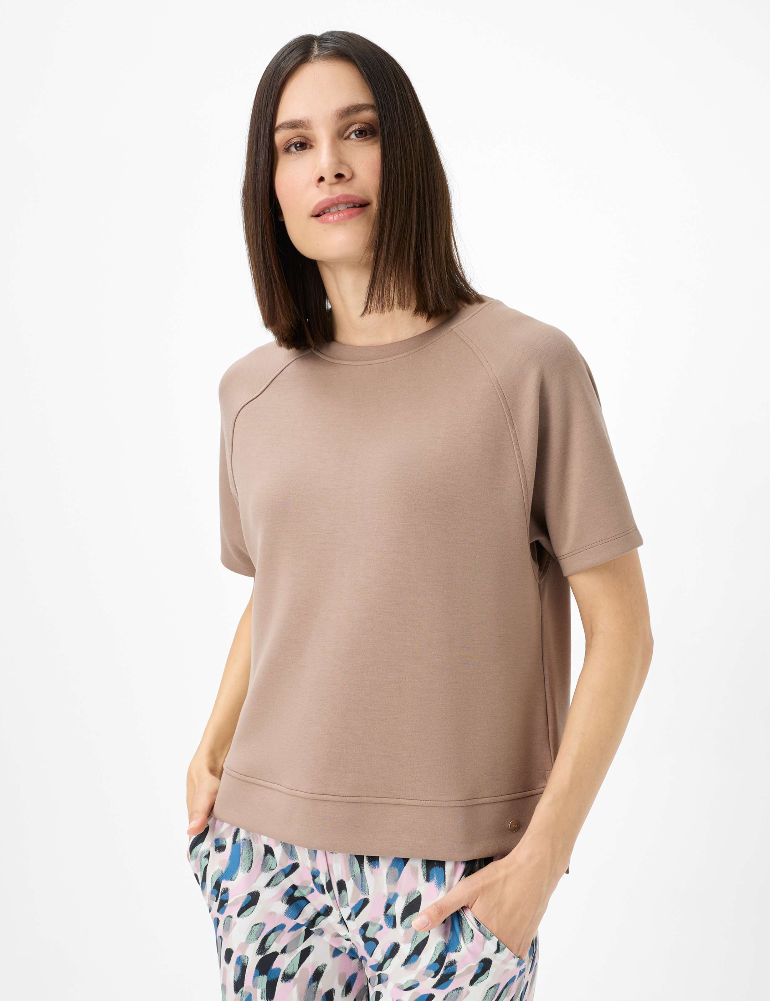 Thumbnail - Brax Damen Sweatshirt Style BAILEE taupe, hellbraun, Gr. 42