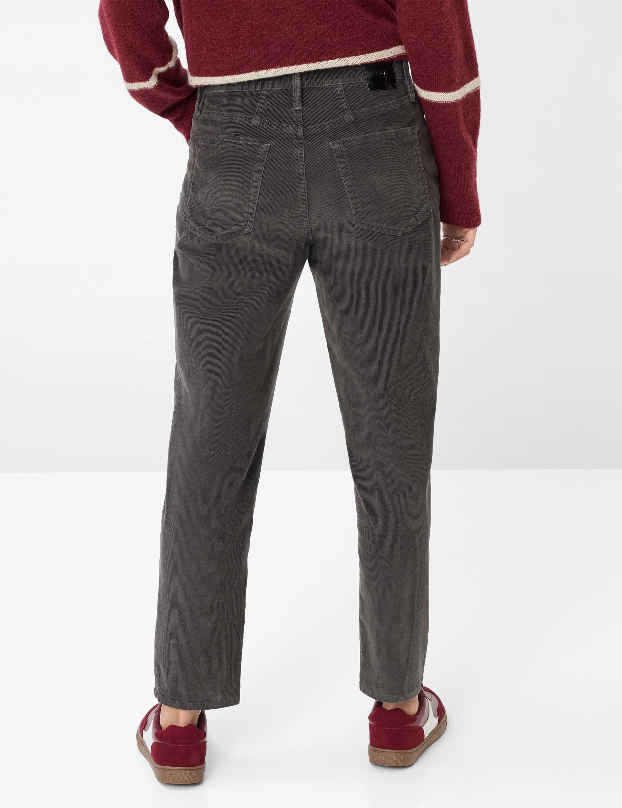 Women Style MILEY S Dark Gray Relaxed Fit Model back