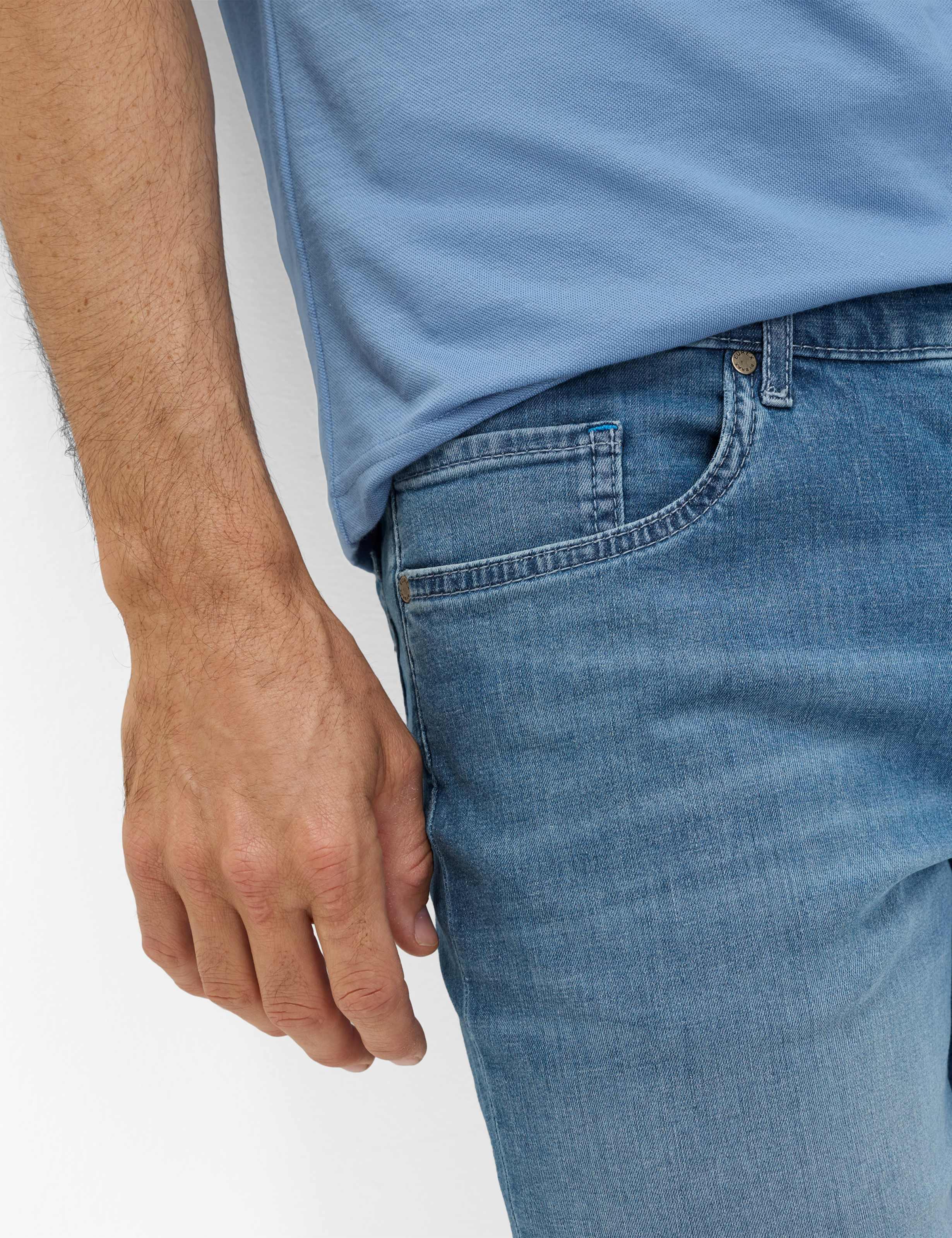 Herren Style BRAD Denim Hellblau Regular Fit Detail 2