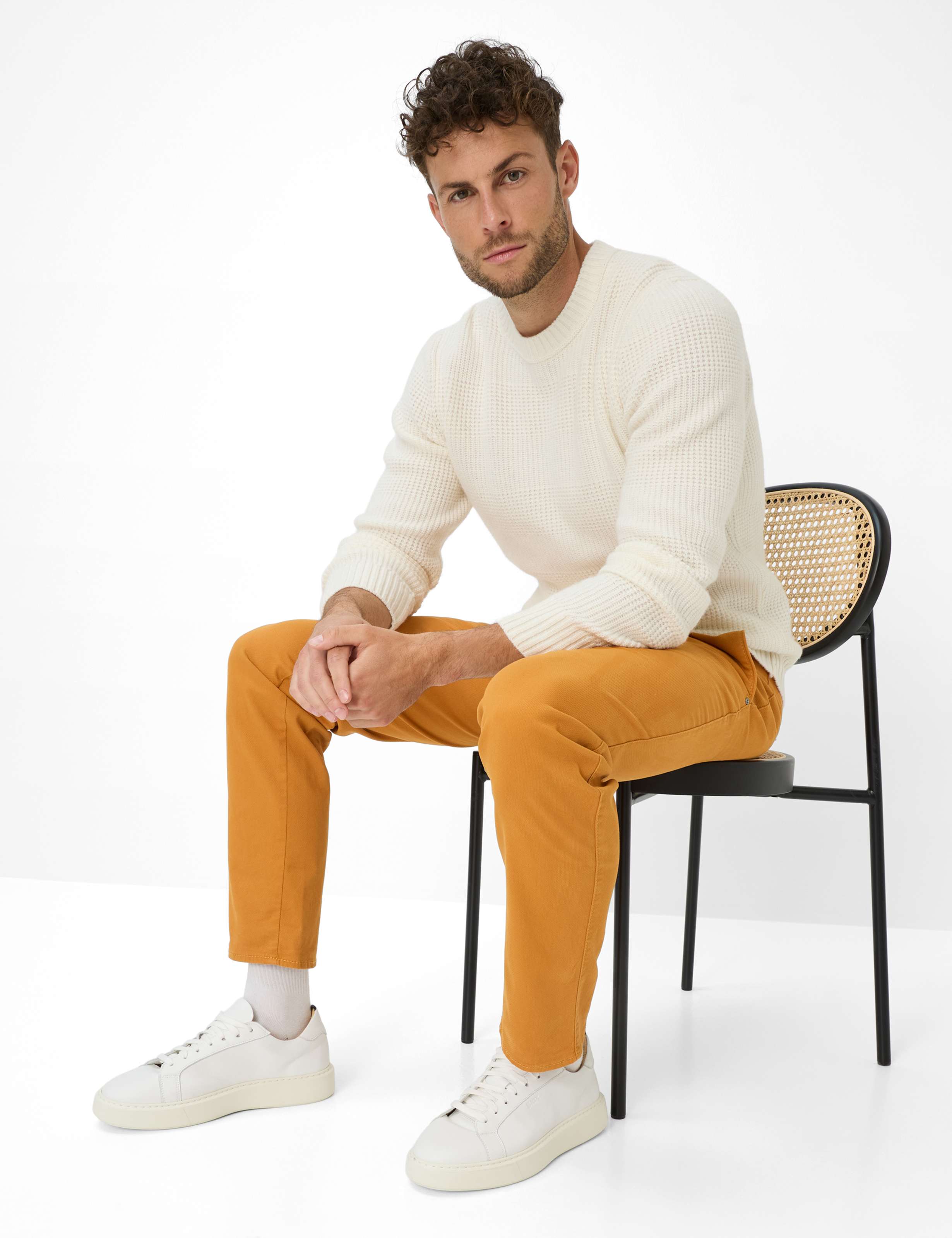 Herren Style FABIO IN Dunkelorange Modern Fit Detail 1