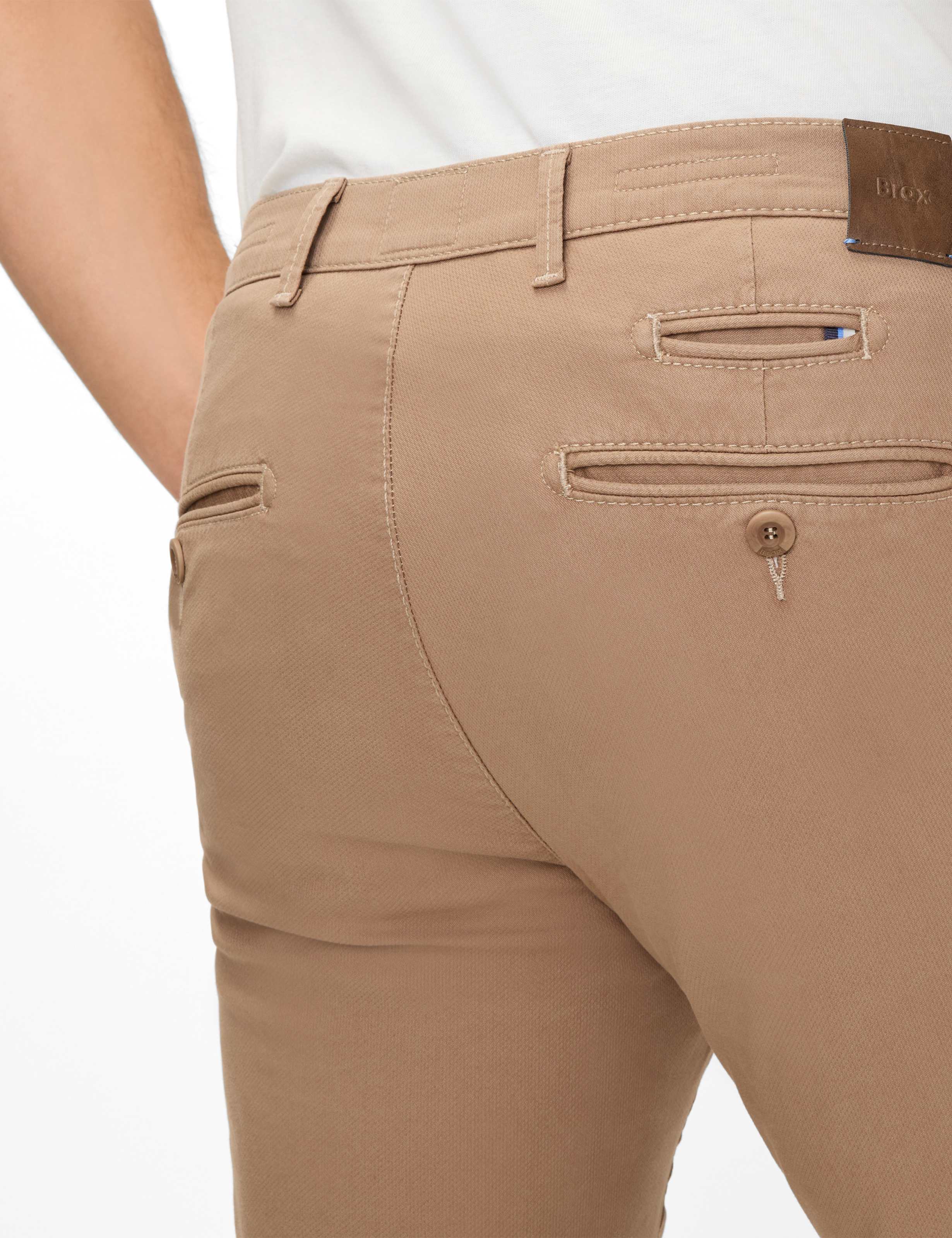 Homme Style FABIO IN Marron Modern Fit Détail 2