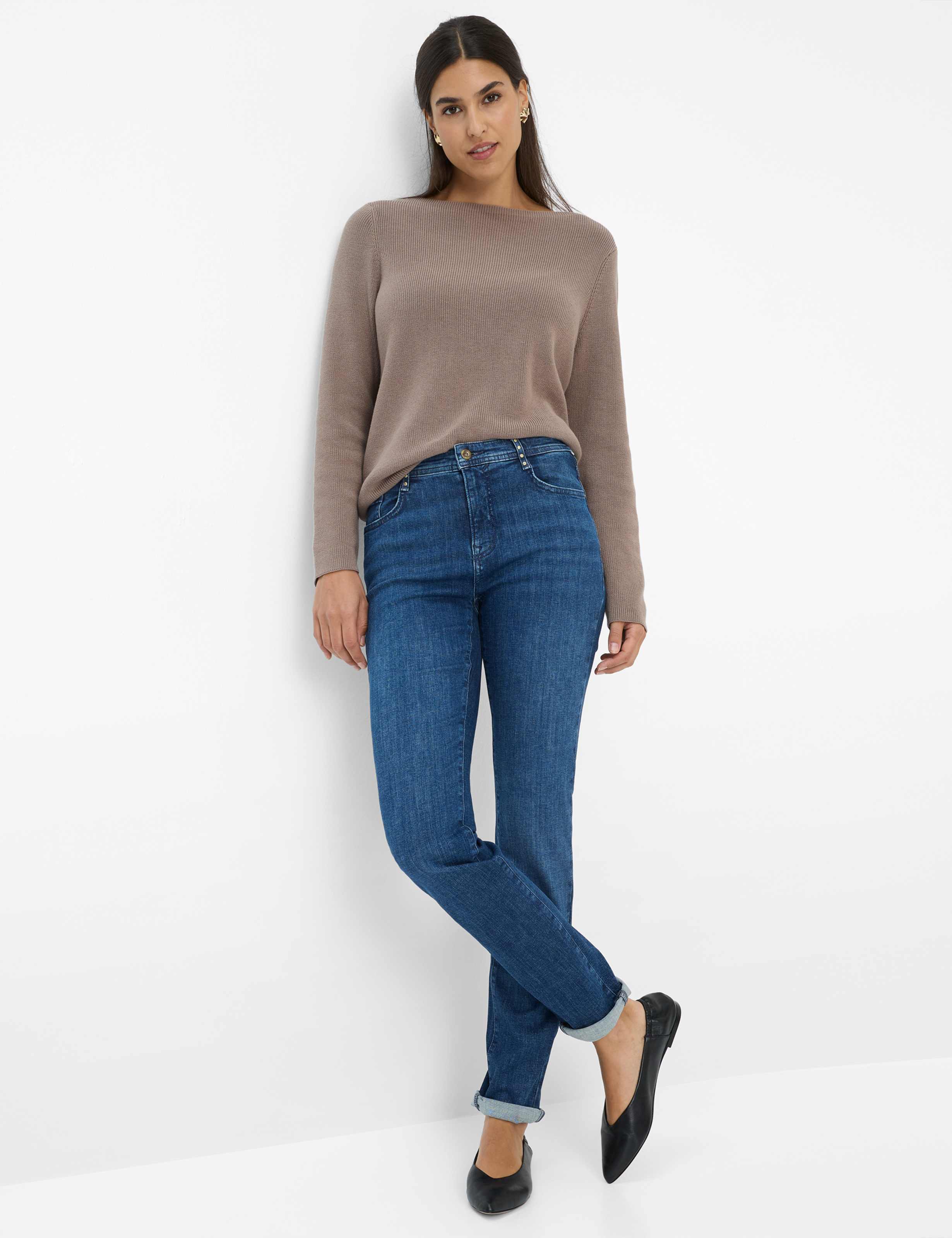 Femme Style MARY Denim Bleu Regular Fit Tenue du mannequin