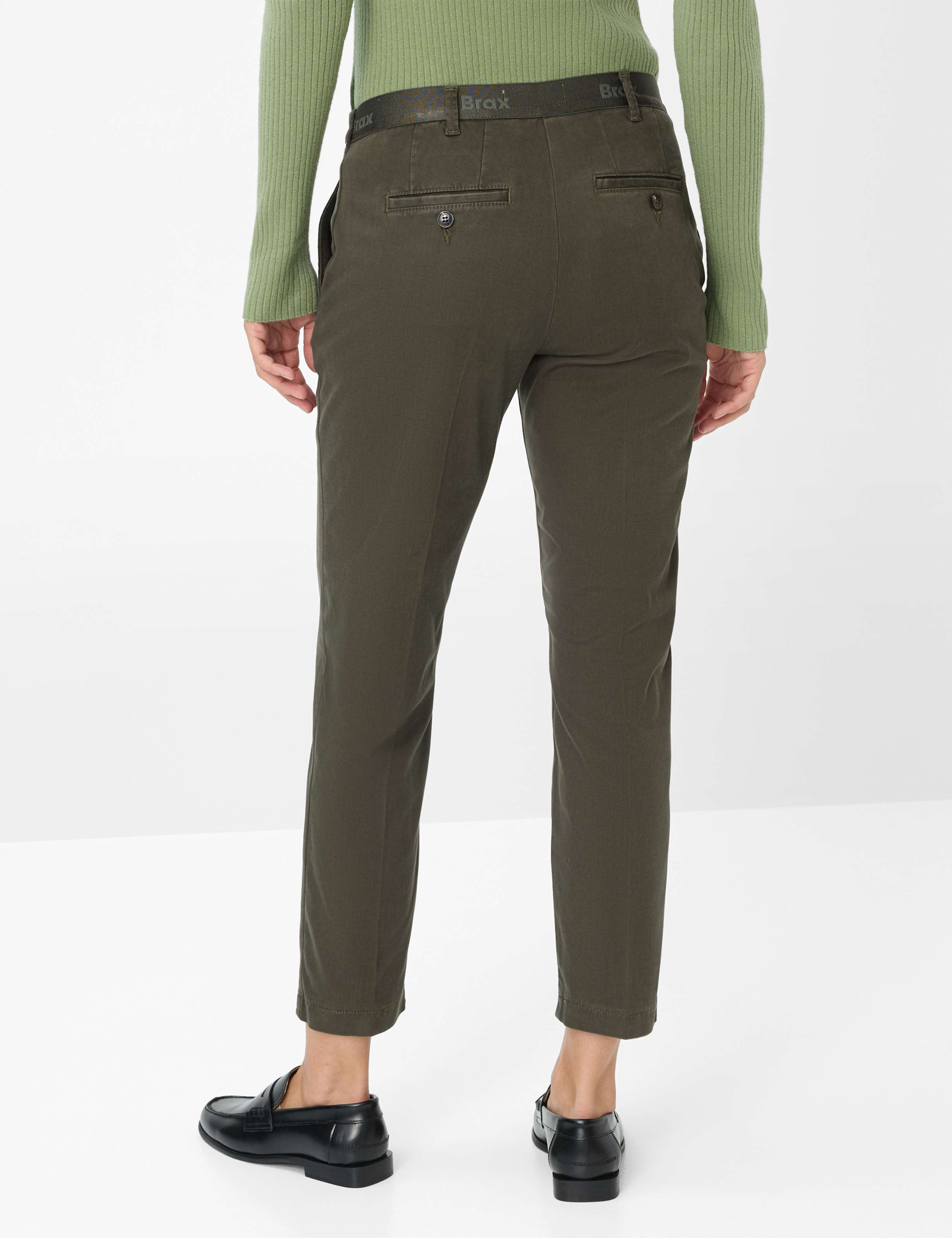 Dame Style MARON S Grøn Regular Fit Model ryg