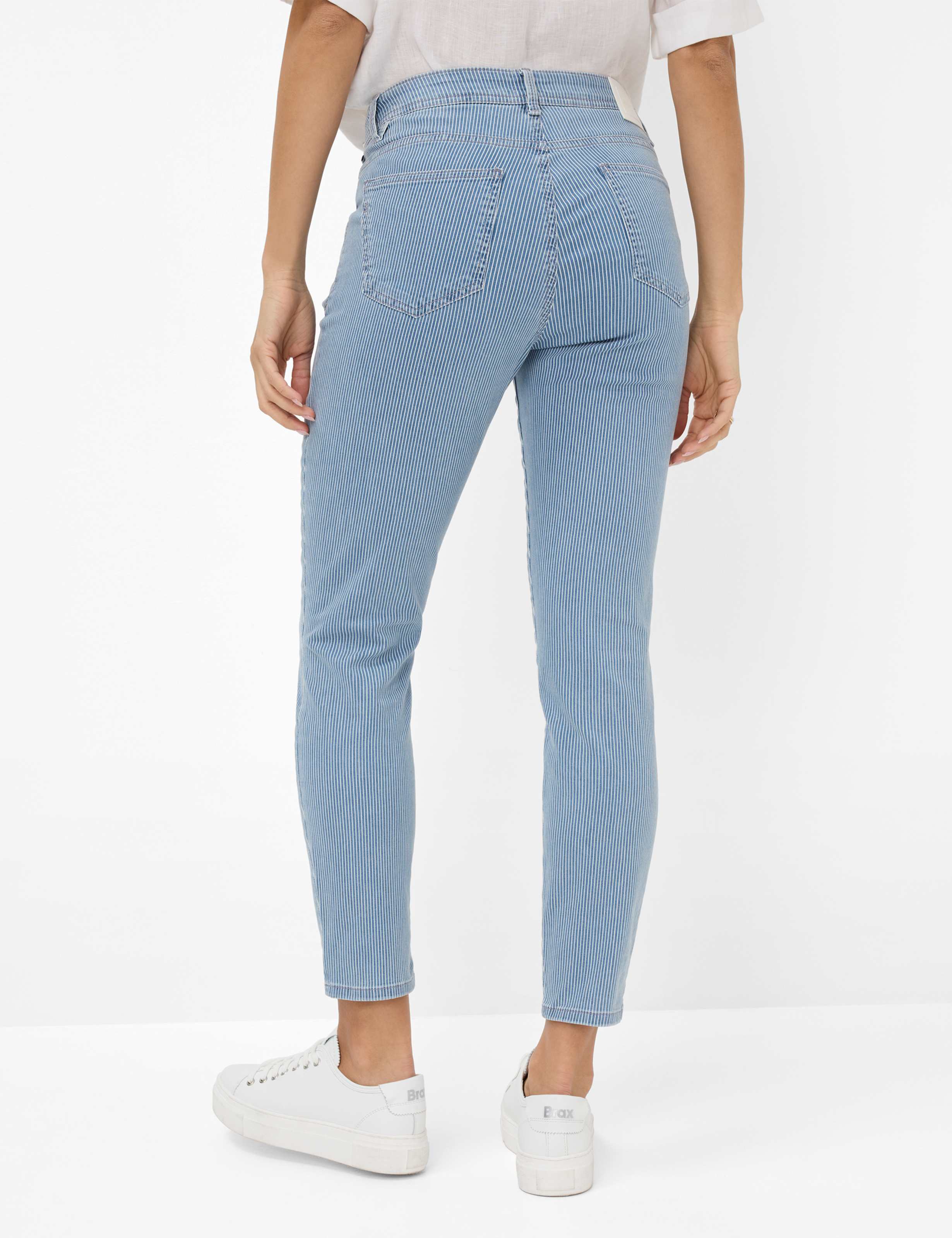 Women Style SHAKIRA S Denim Blue Slim Fit Model back