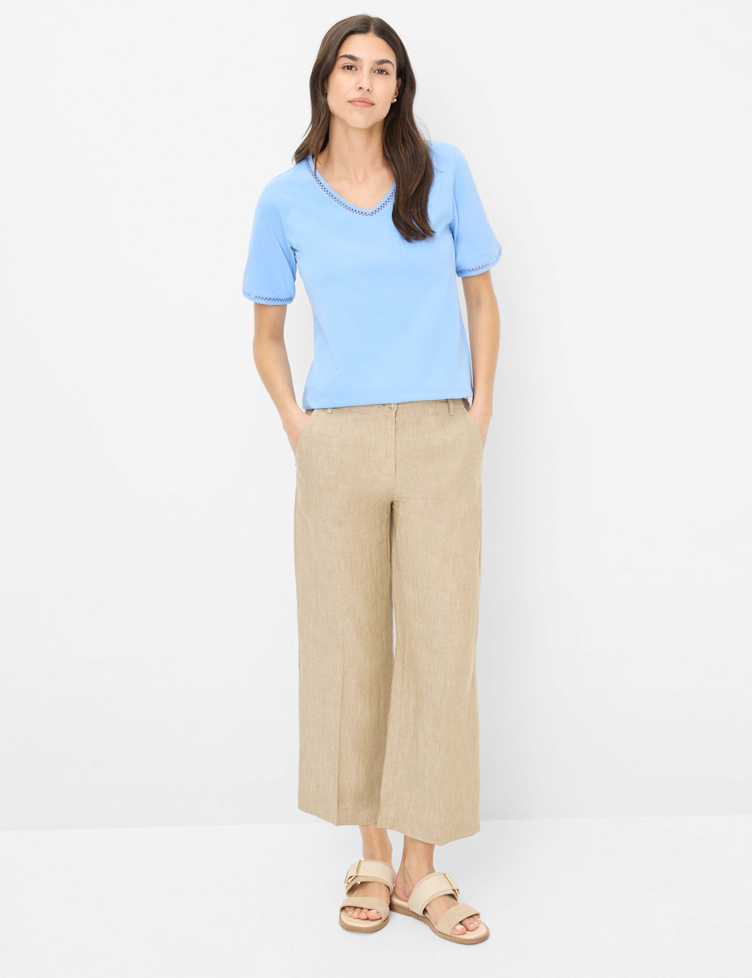 Dames Style CARINA Blauw  Model outfit