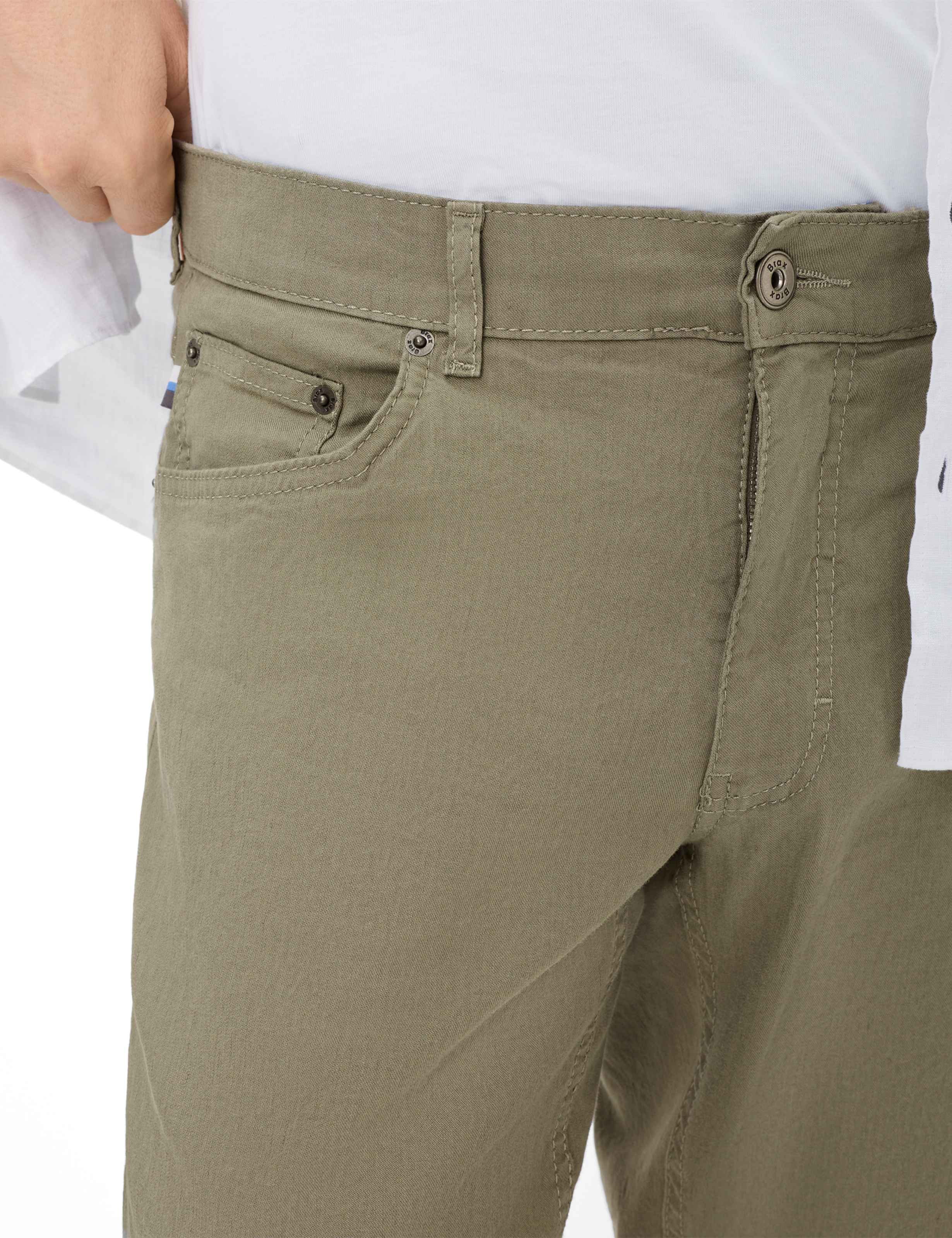 Men Style COOPER L Green - Khaki Regular Fit Detail 2