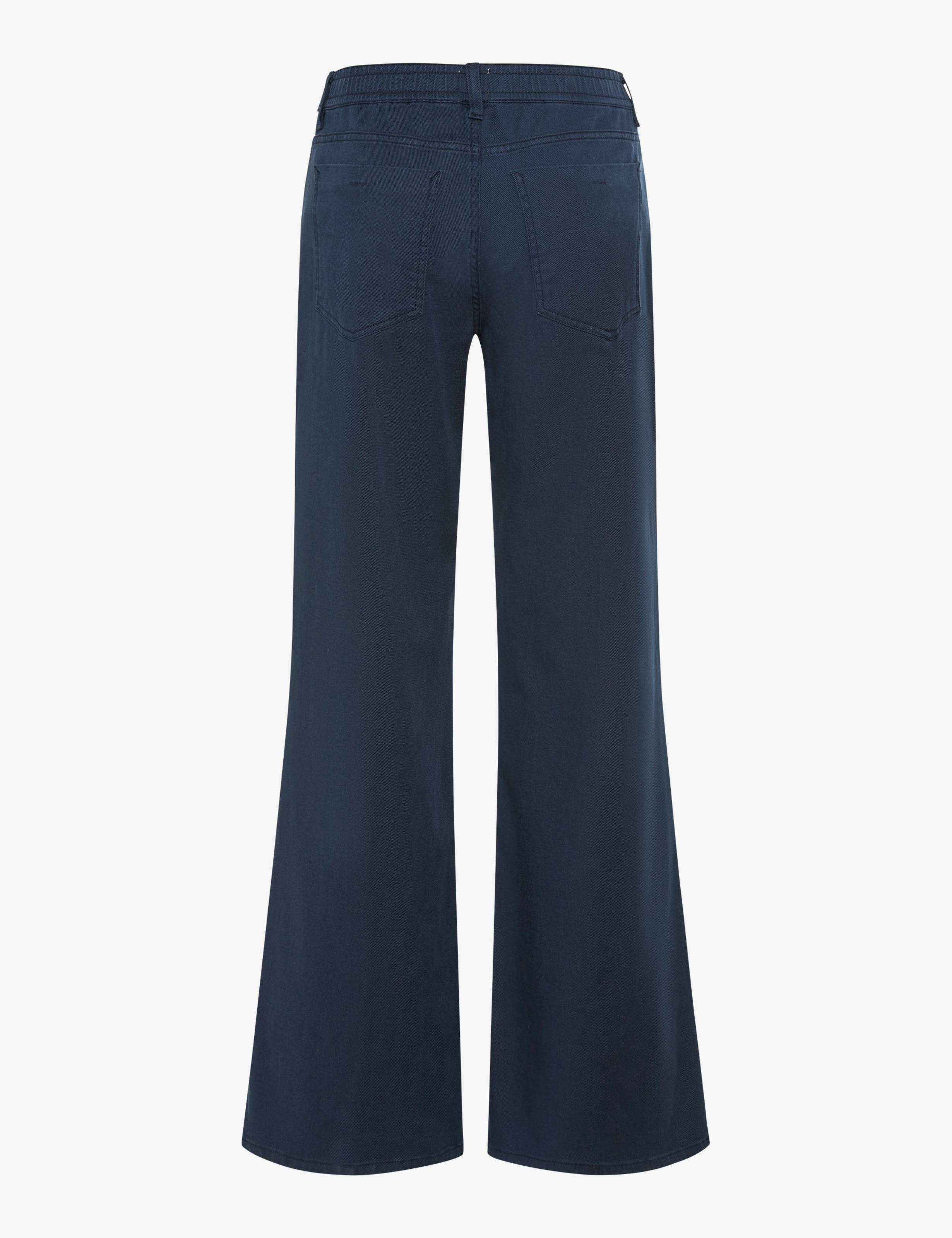 Femme Style MORGAN Bleu Foncé Wide Leg Détourage arrière