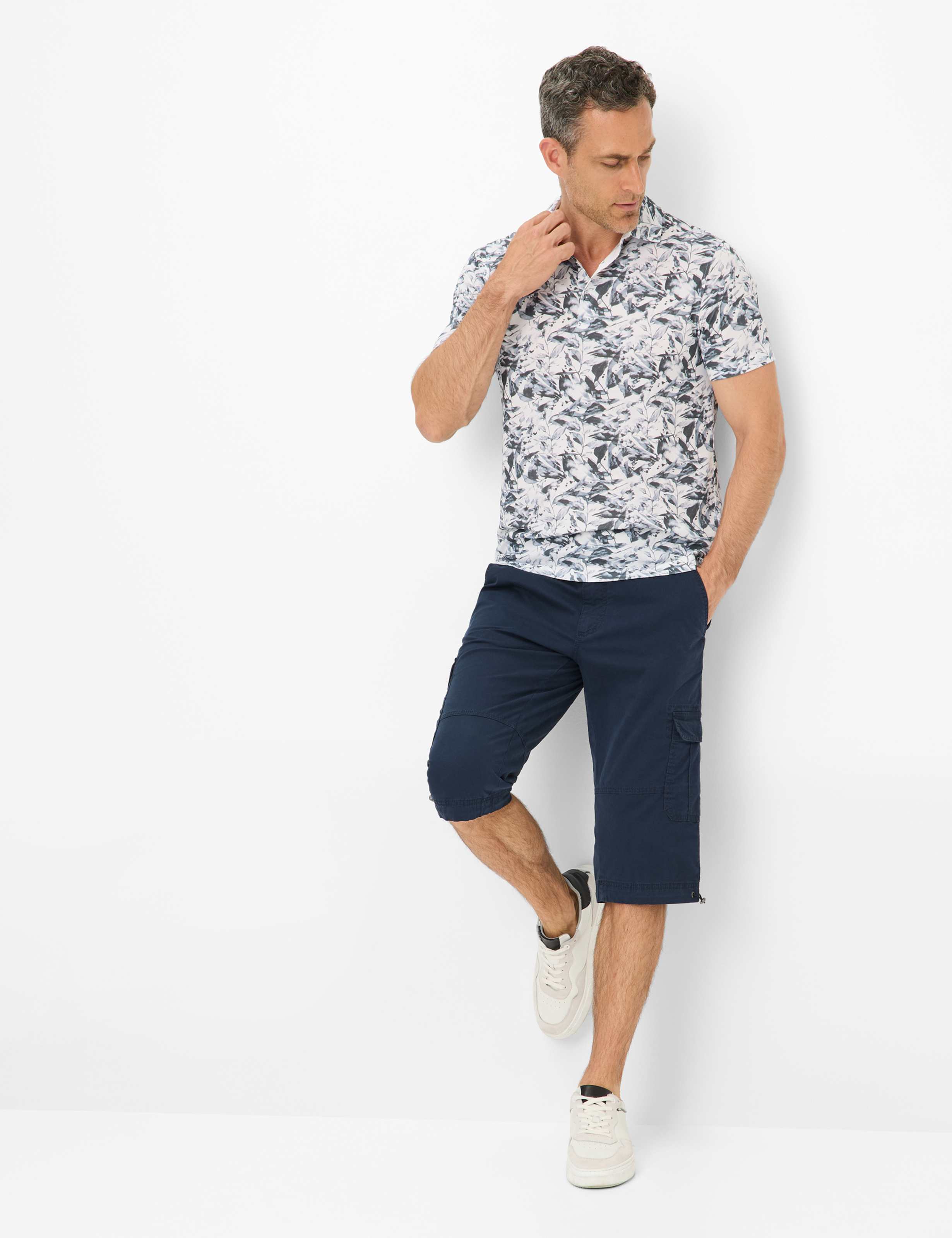 Homme Style BILL Bleu Foncé Regular Fit Tenue du mannequin