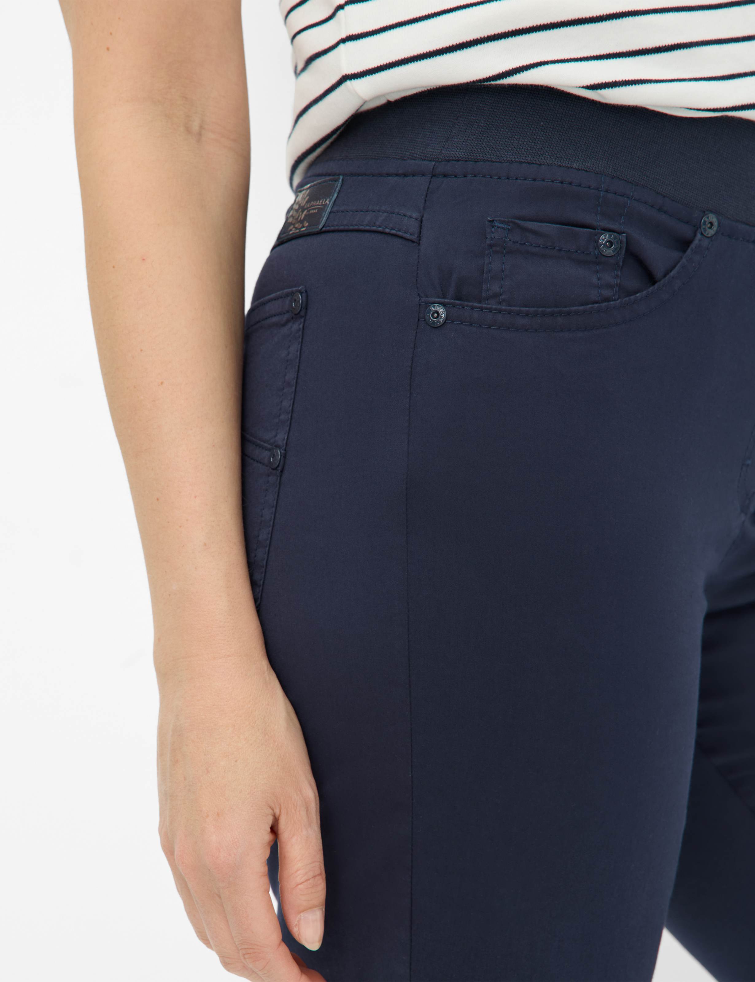 Damen Style PAMINA BERMUDA Dunkelblau Slim Fit Detail 2