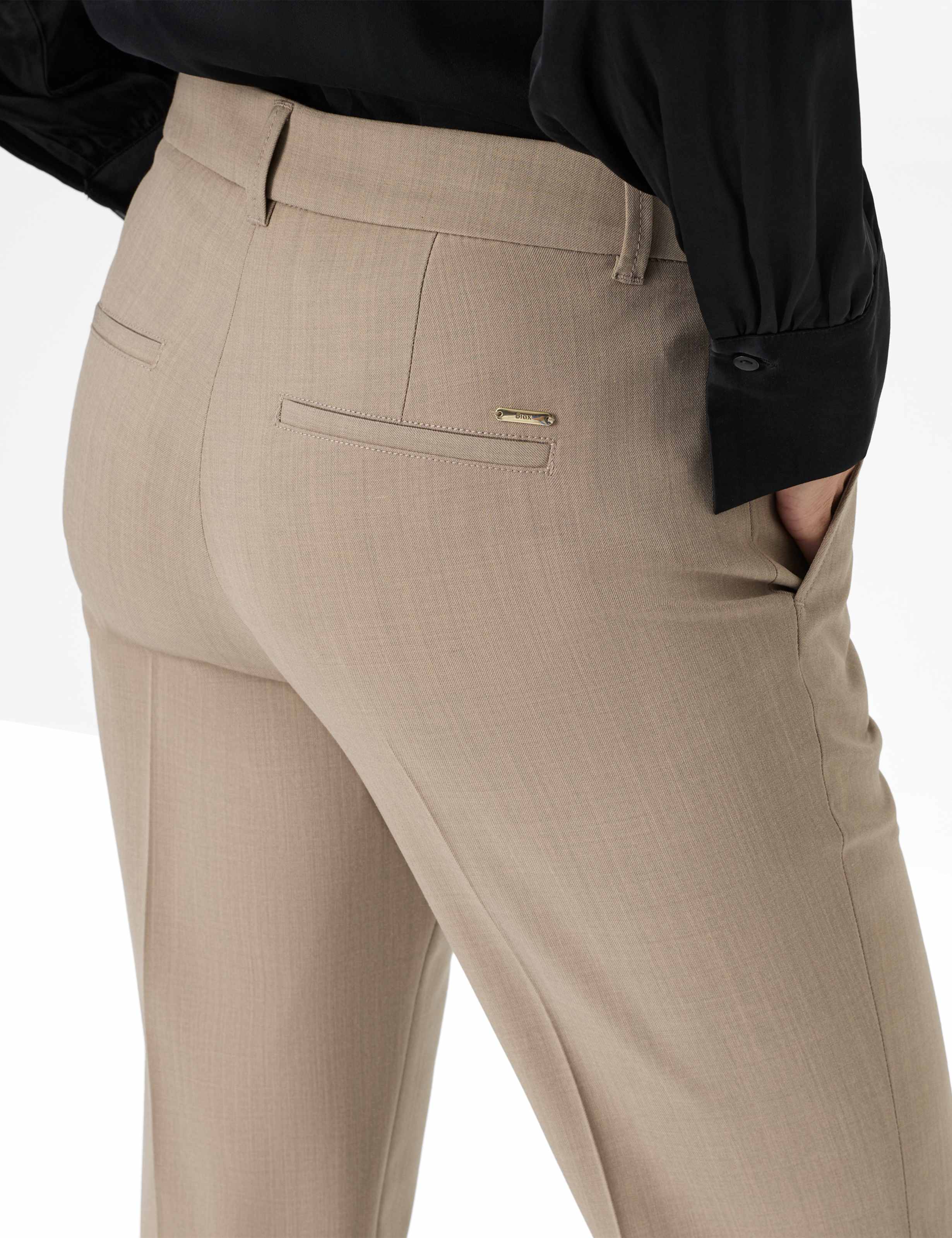 Femme Style MARON Marron Clair Regular Fit Détail 2