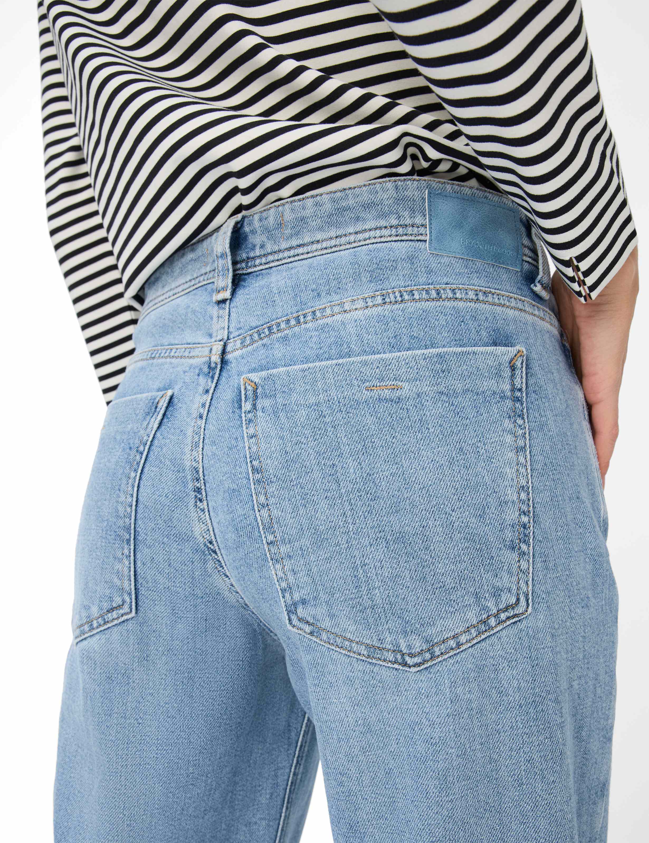 Damen Style MORGAN Denim Blau Wide Leg Detail 2