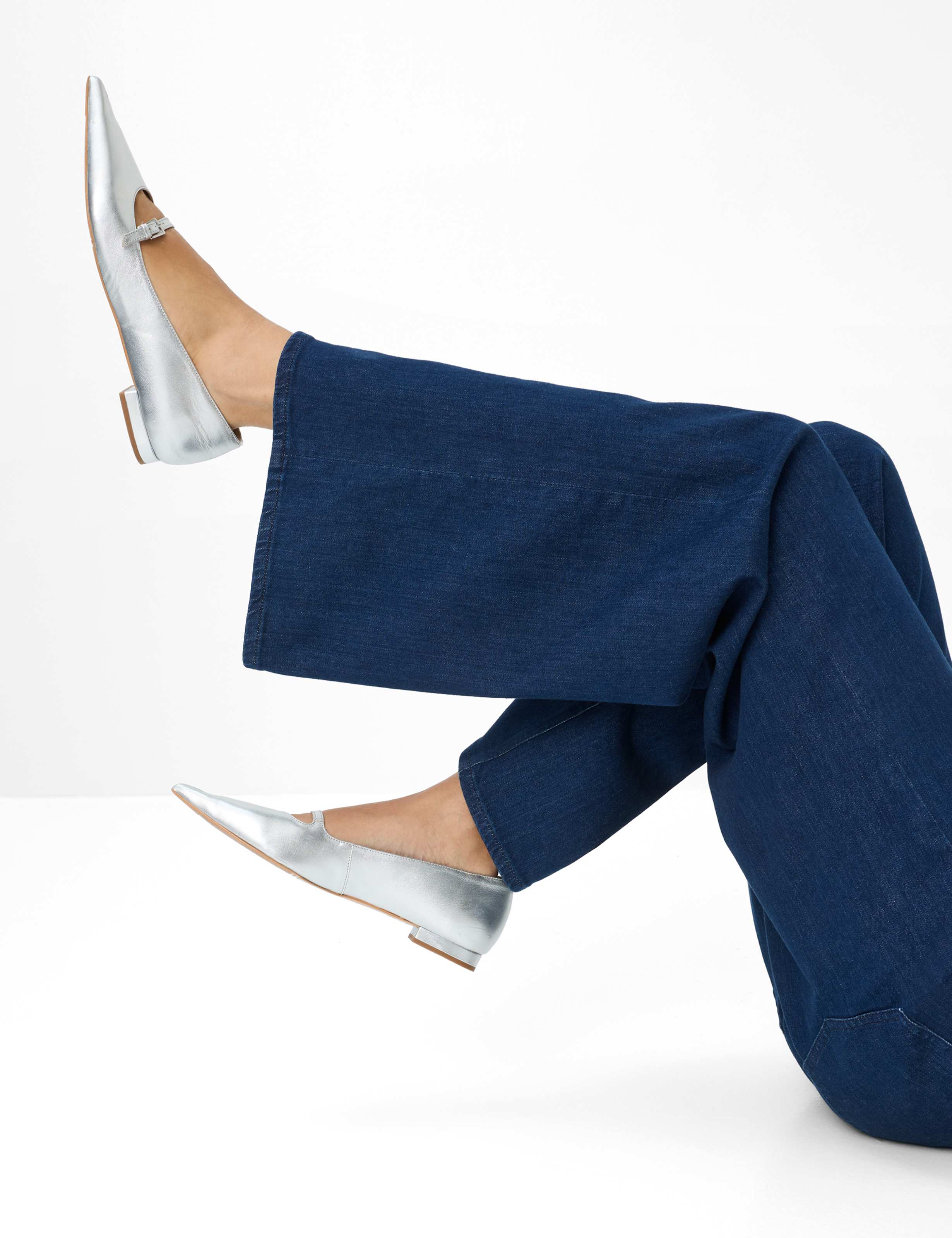Damen Style MORGAN Dunkelblau Wide Leg Detail 1
