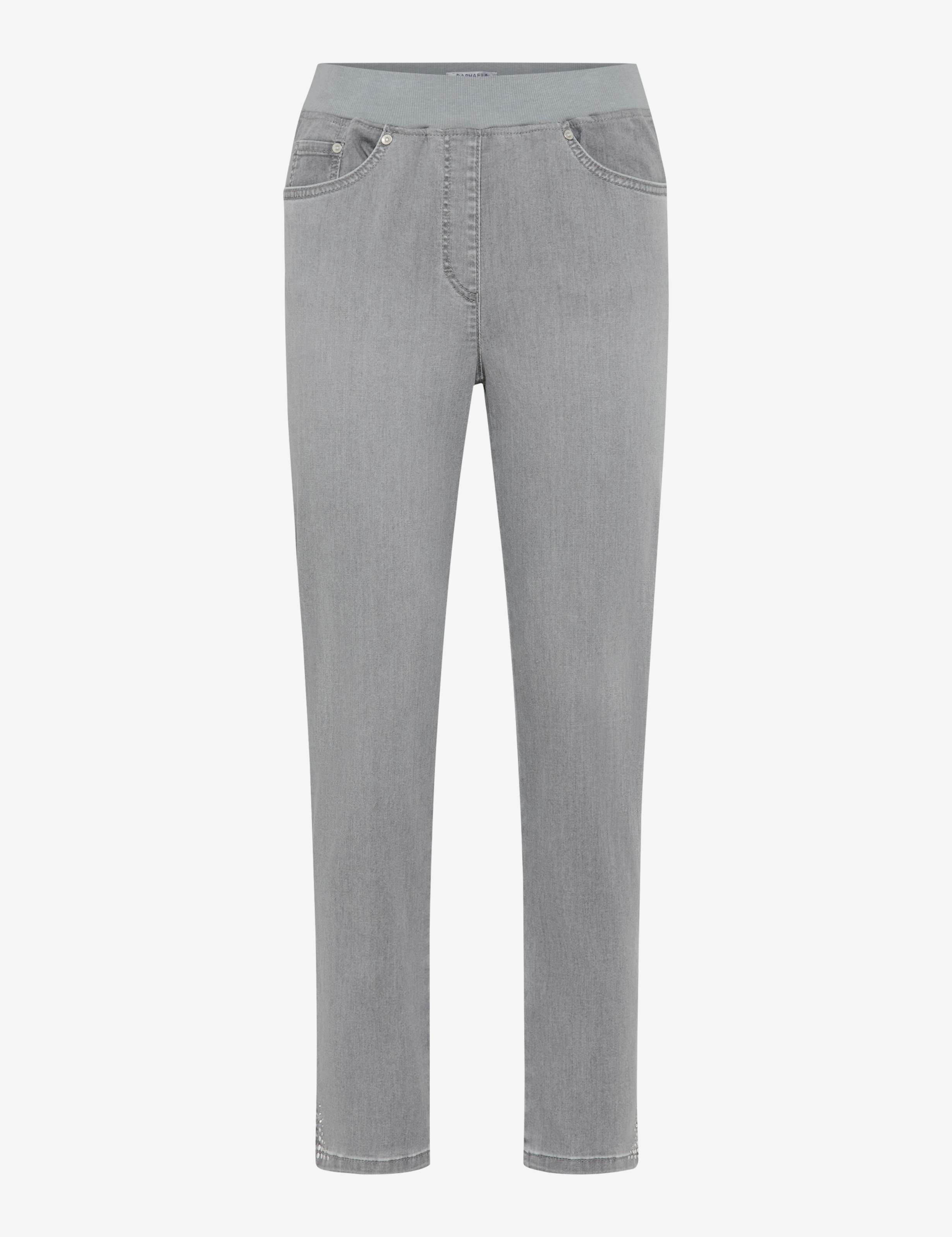 Damen Style PAMINA 6/8 Denim Grau Slim Fit Freisteller Front