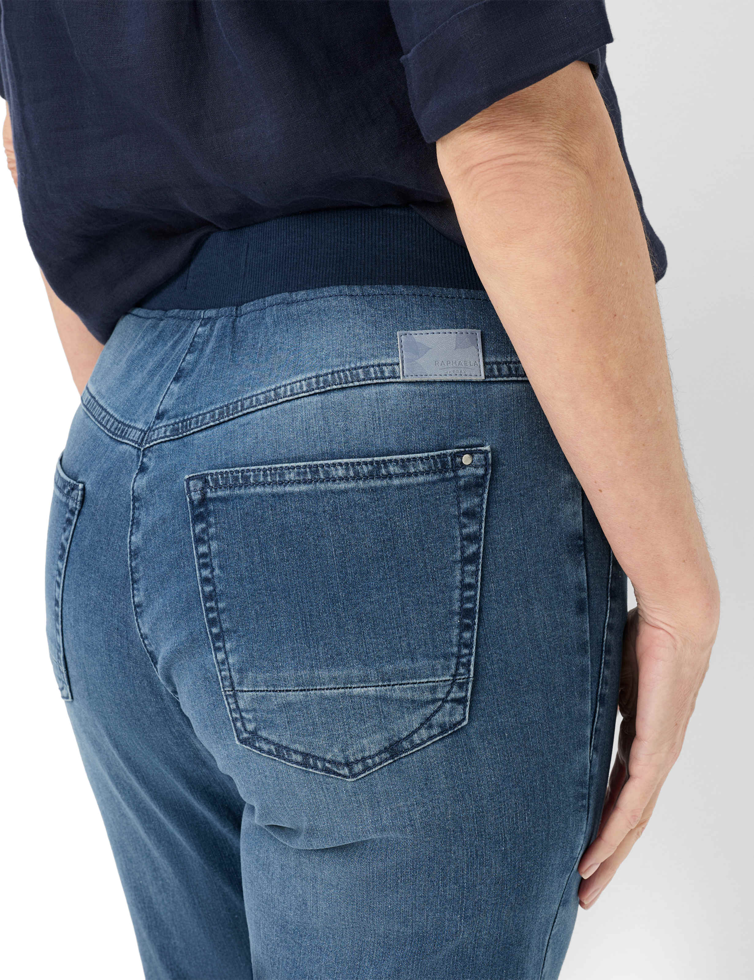 Femme Style CARINA FUN Denim Bleu Comfort Plus Fit Détail 2