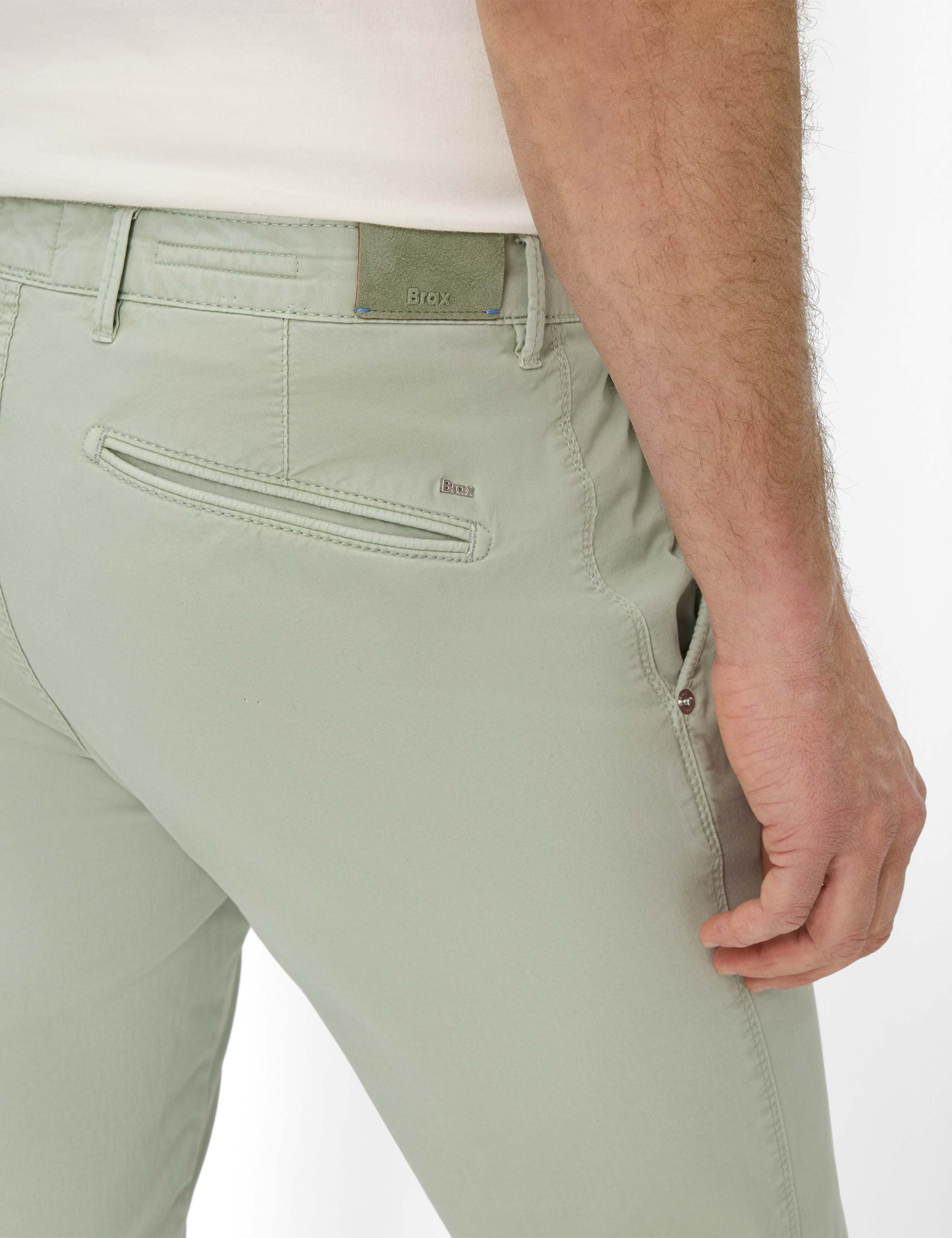 Herren Style SILVIO Hellgrün Slim Fit Detail 2