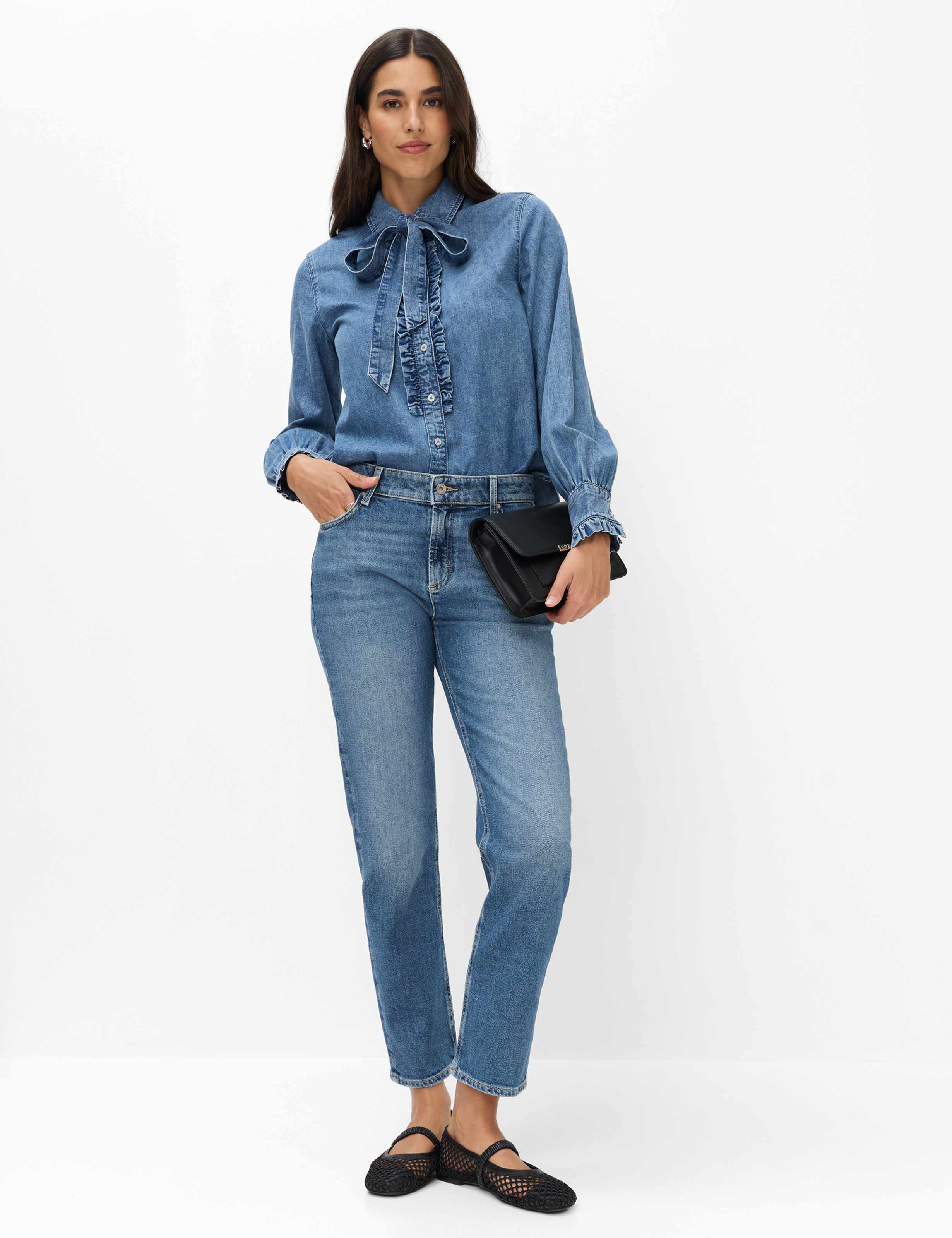 Damen Style VICTORIA Denim Blau  Model Outfit