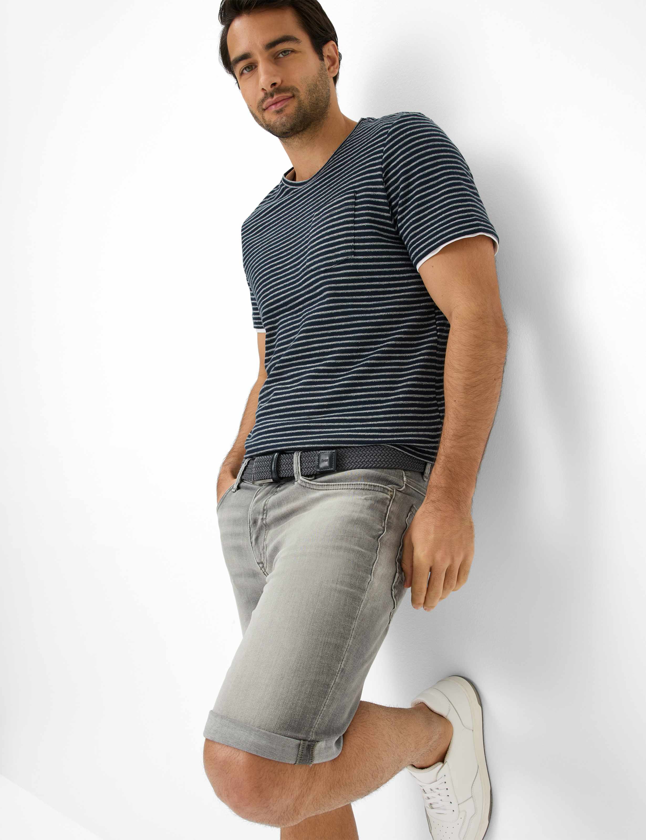 Herre Style CHRIS Denim Grå Slim Fit Detalje 1