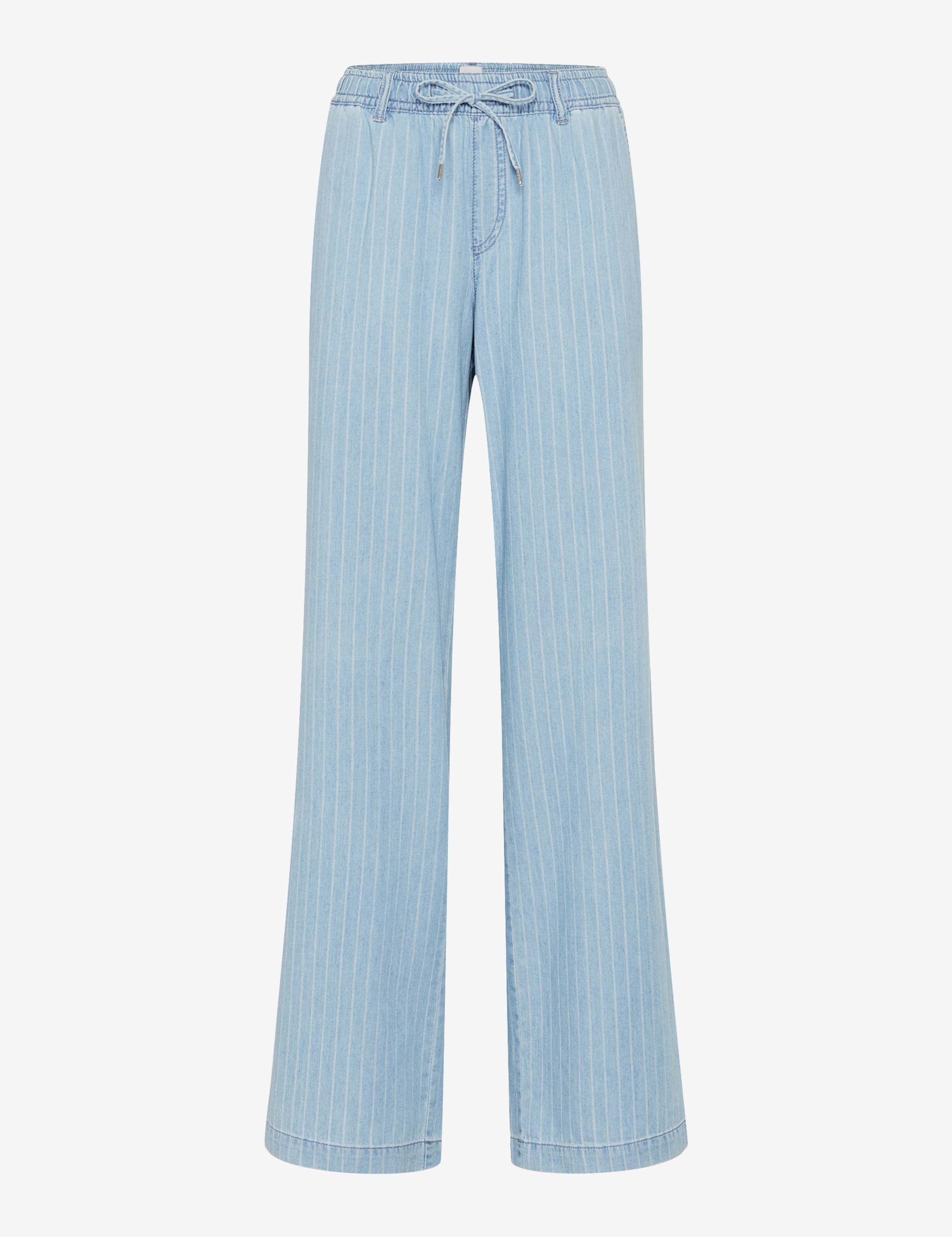 Women Style MAINE Denim Blue Wide Leg Stand-alone front view