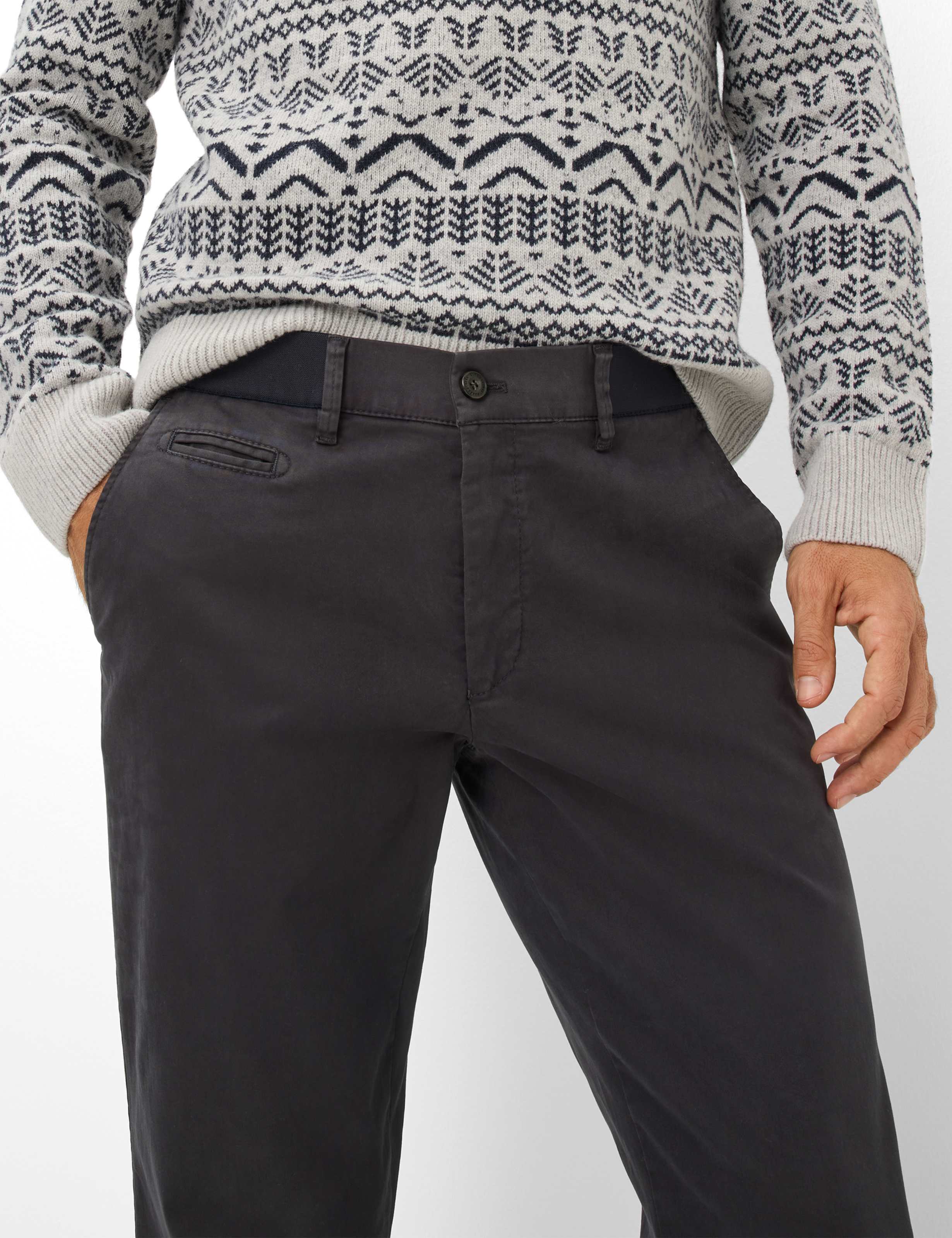 Herren Style TORGE Dunkelgrau - Anthrazit Regular Fit Detail 1