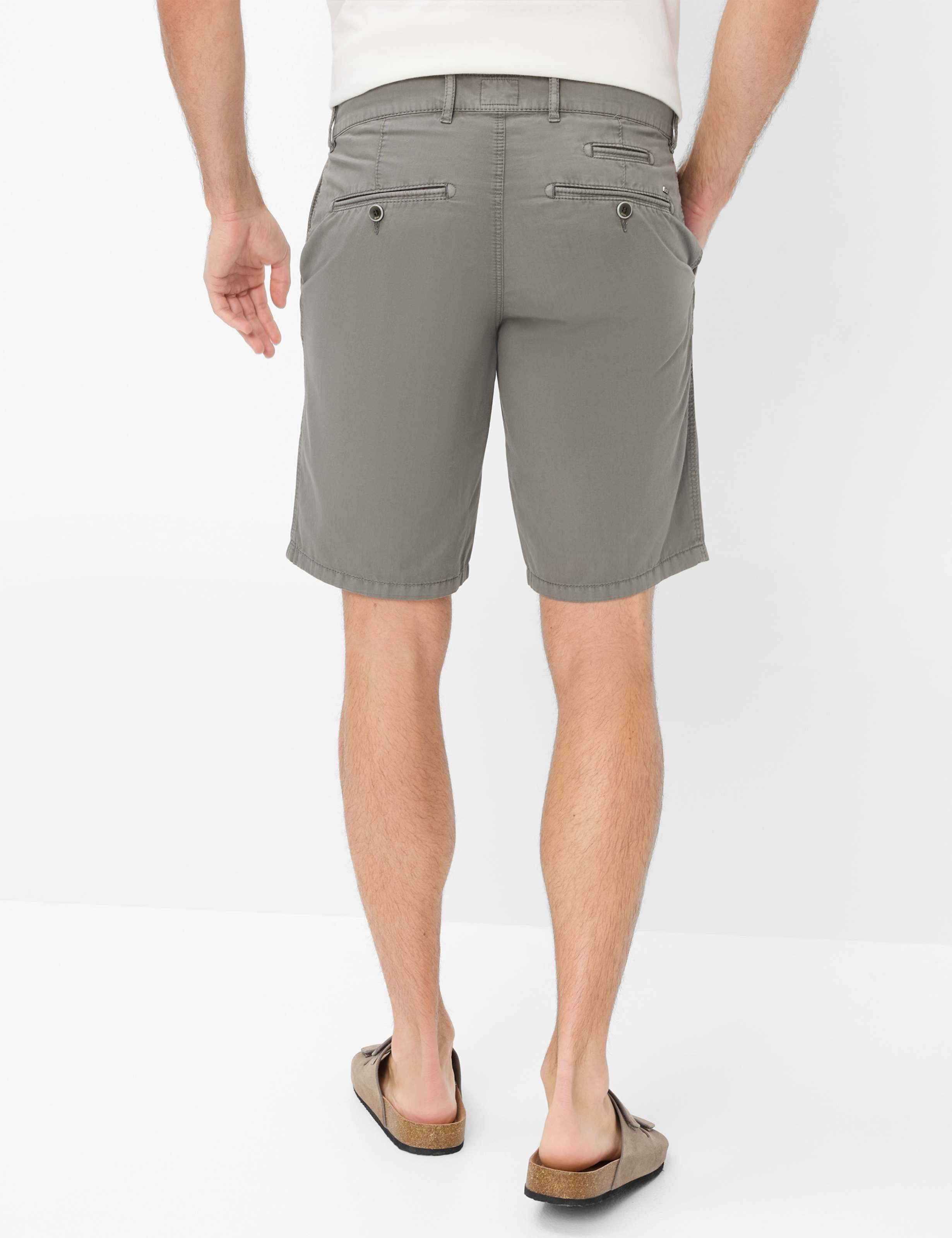 Men Style BARI Green - Olive Regular Fit Model back