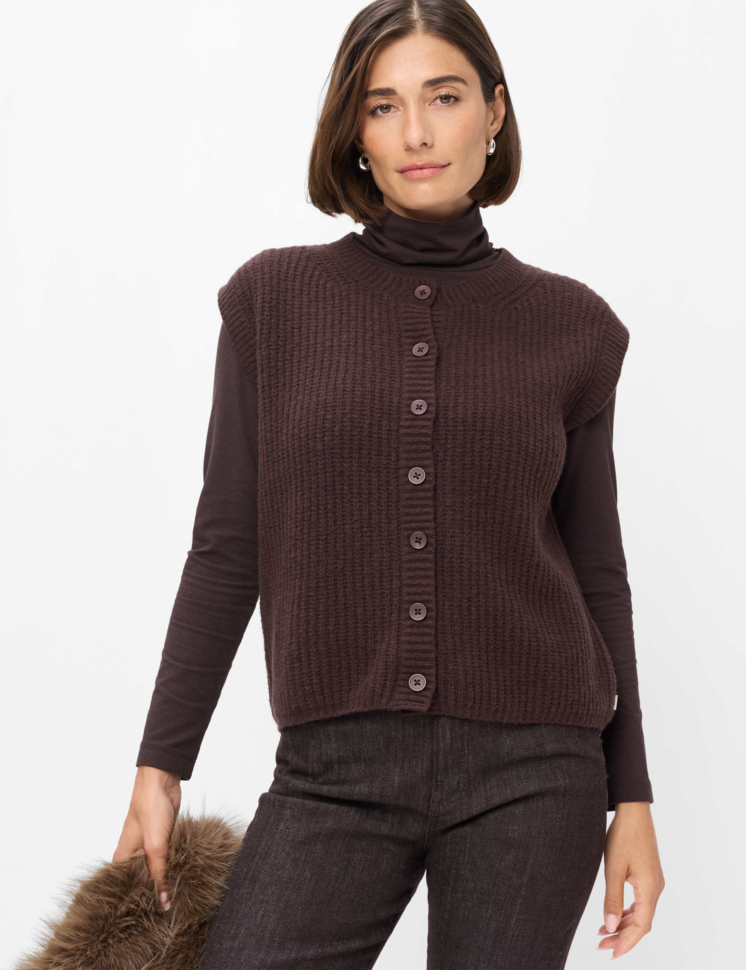 Brax Dames   Style ELISA brunette, donkerbruin, maat 34