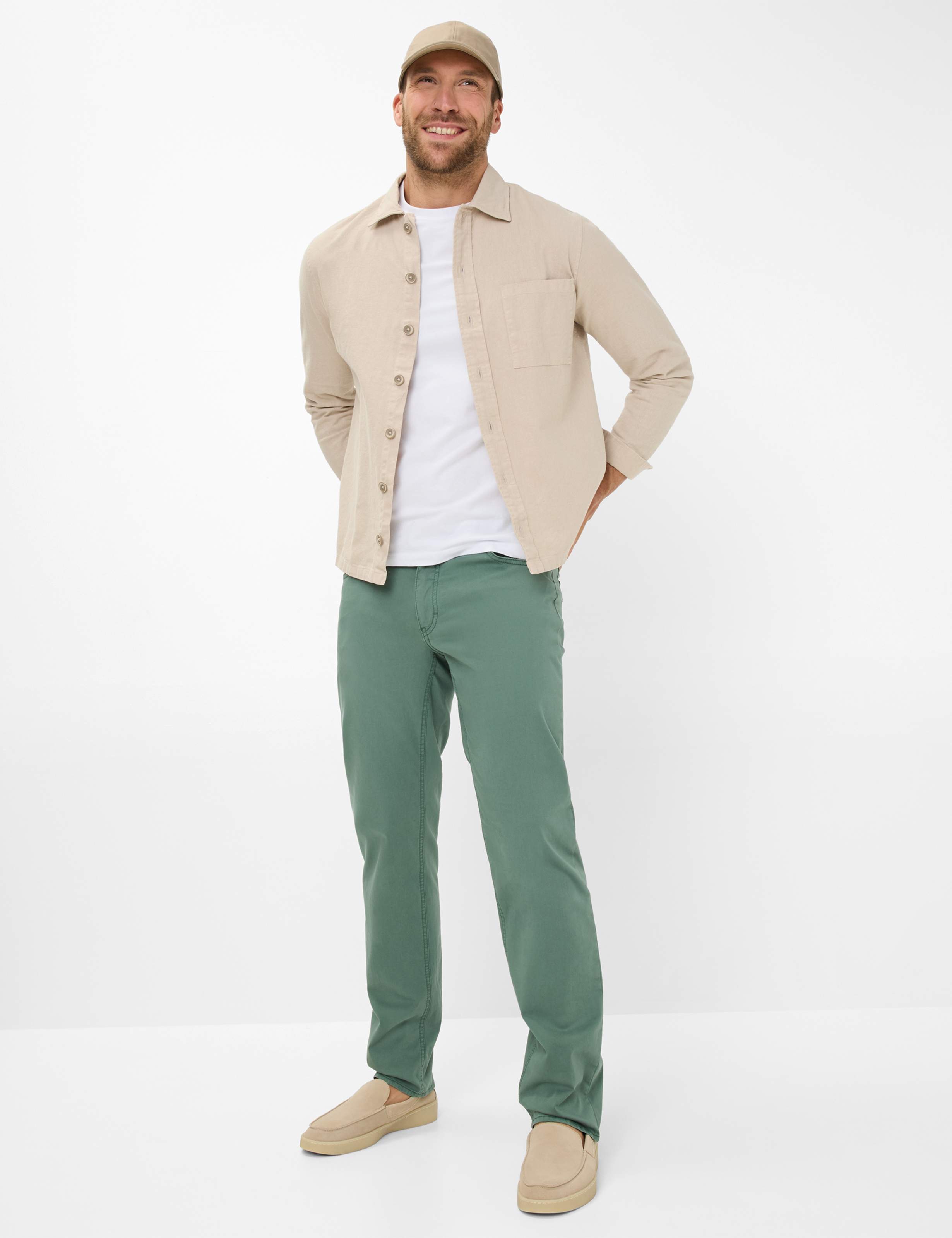 Men Style COOPER Green Regular Fit Model Outfit