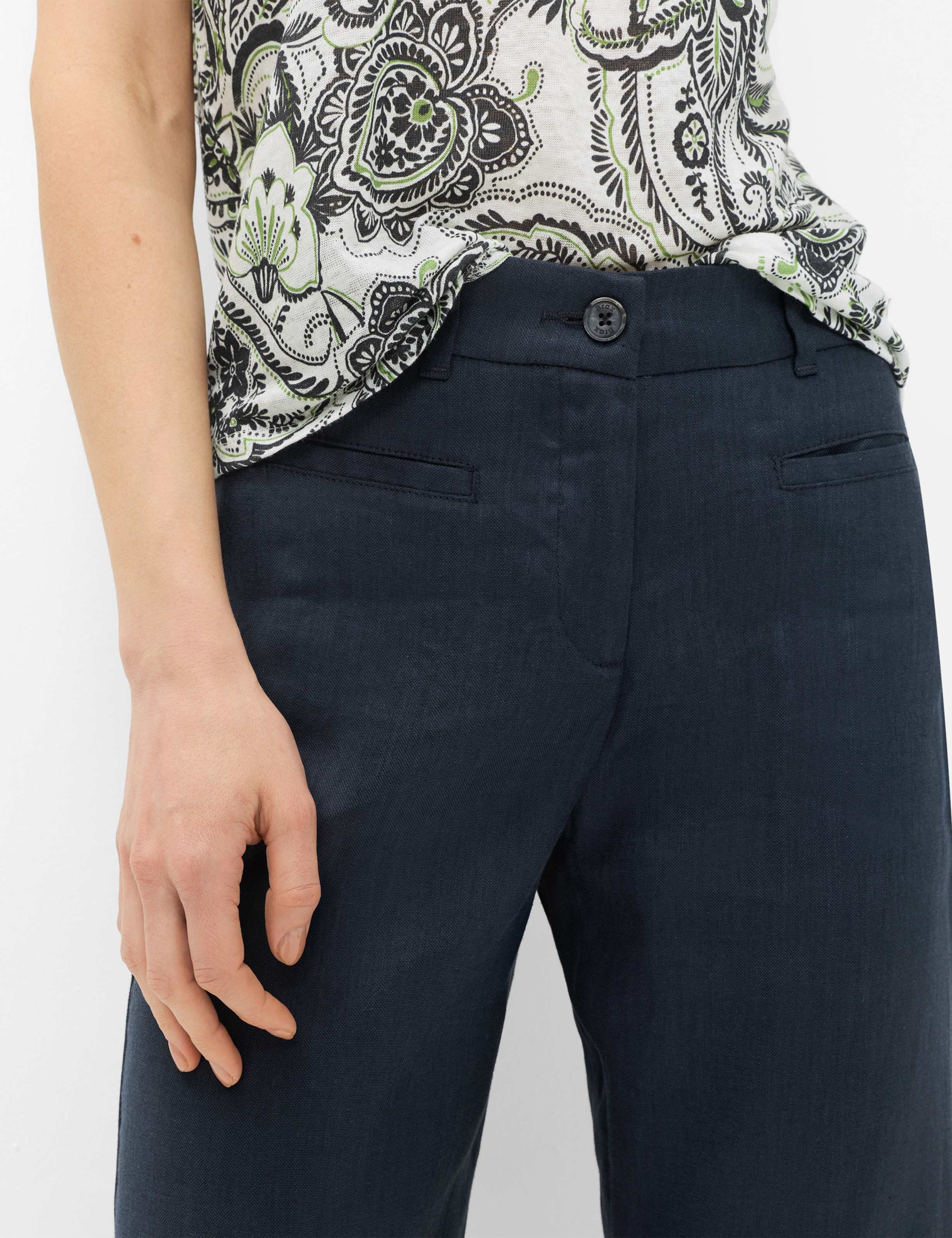 Women Style MAINE S Dark Blue Wide Leg Detail 2