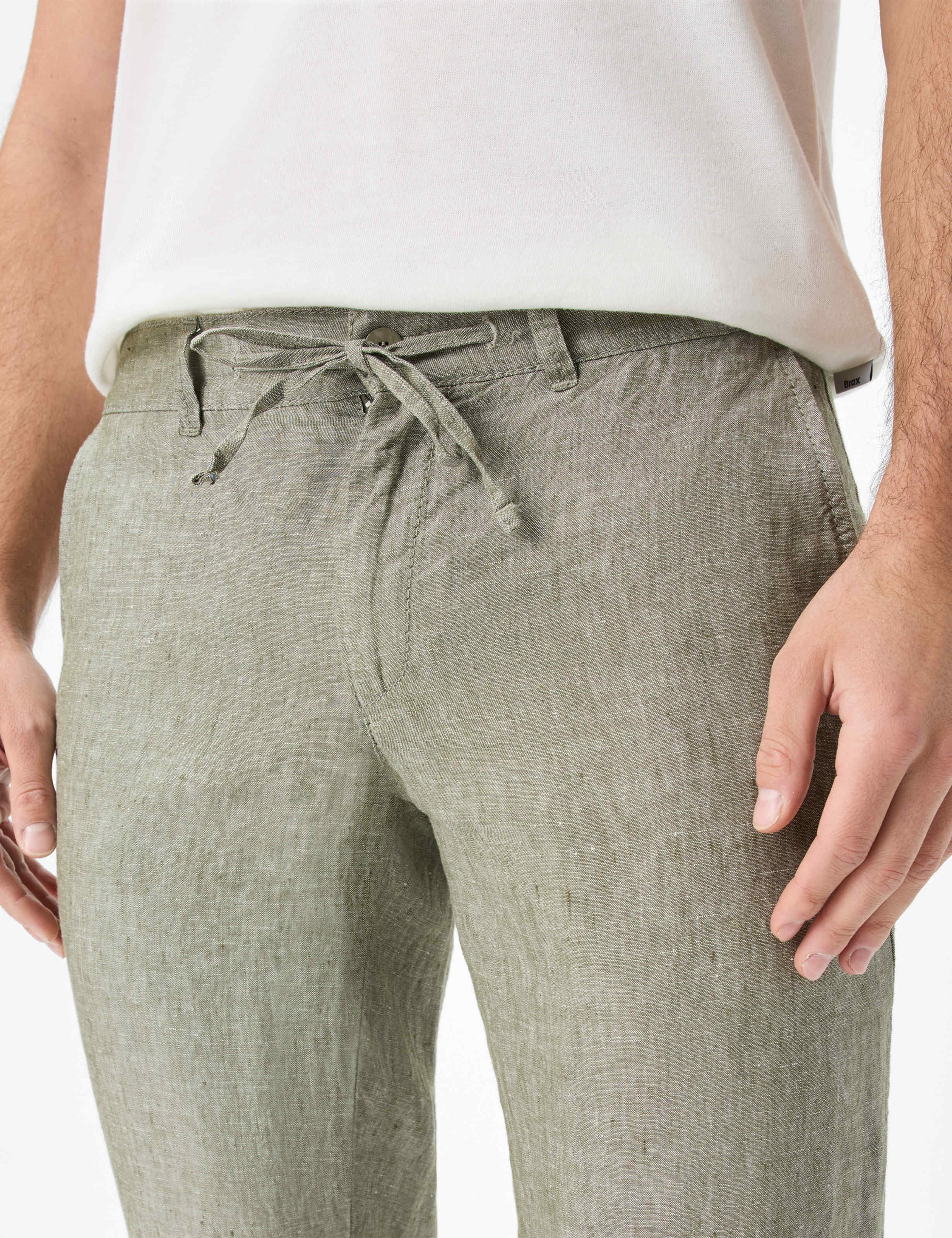 Herren Style FABIO Grün - Oliv Modern Fit Detail 2