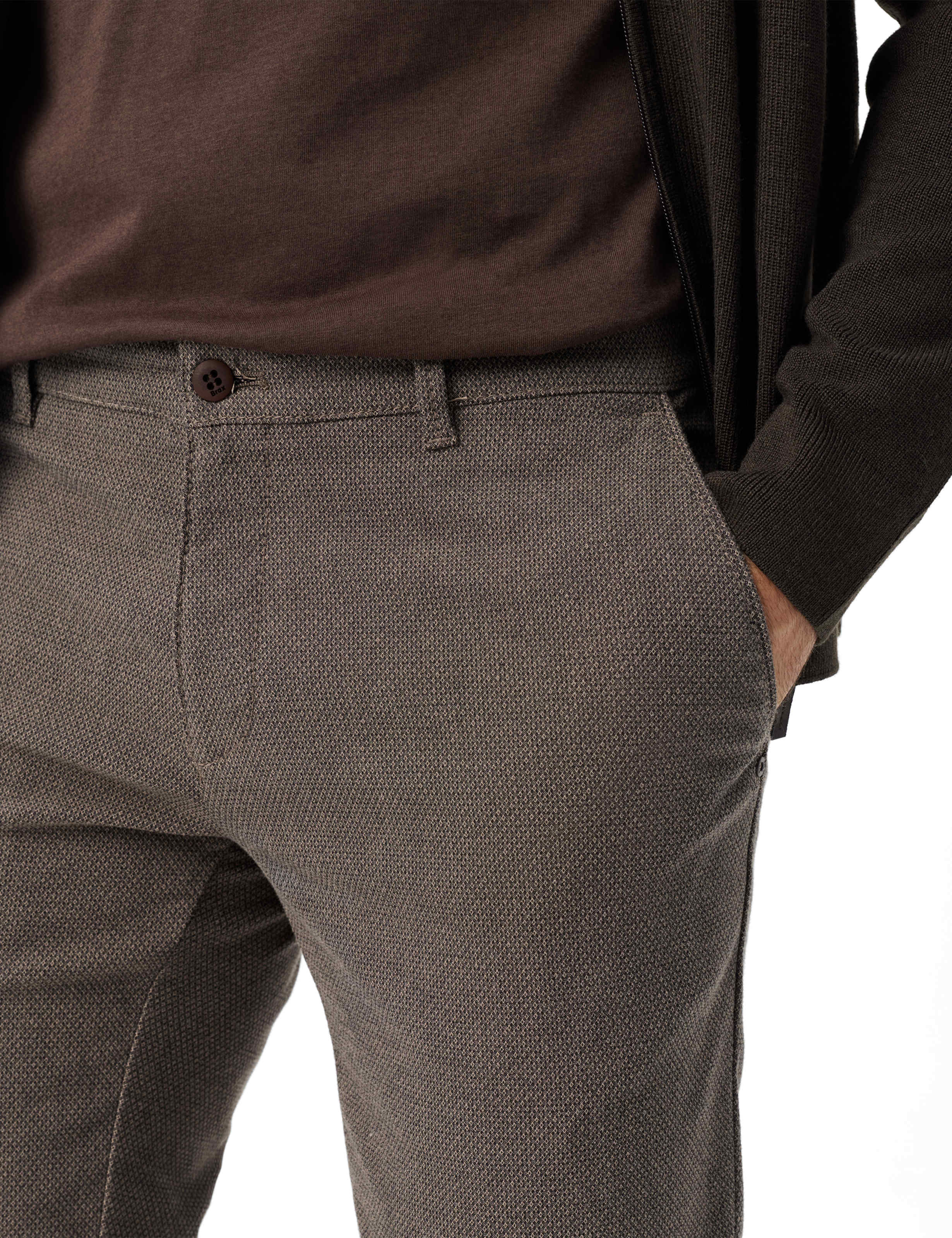 Homme Style FABIO Marron Modern Fit Détail 2