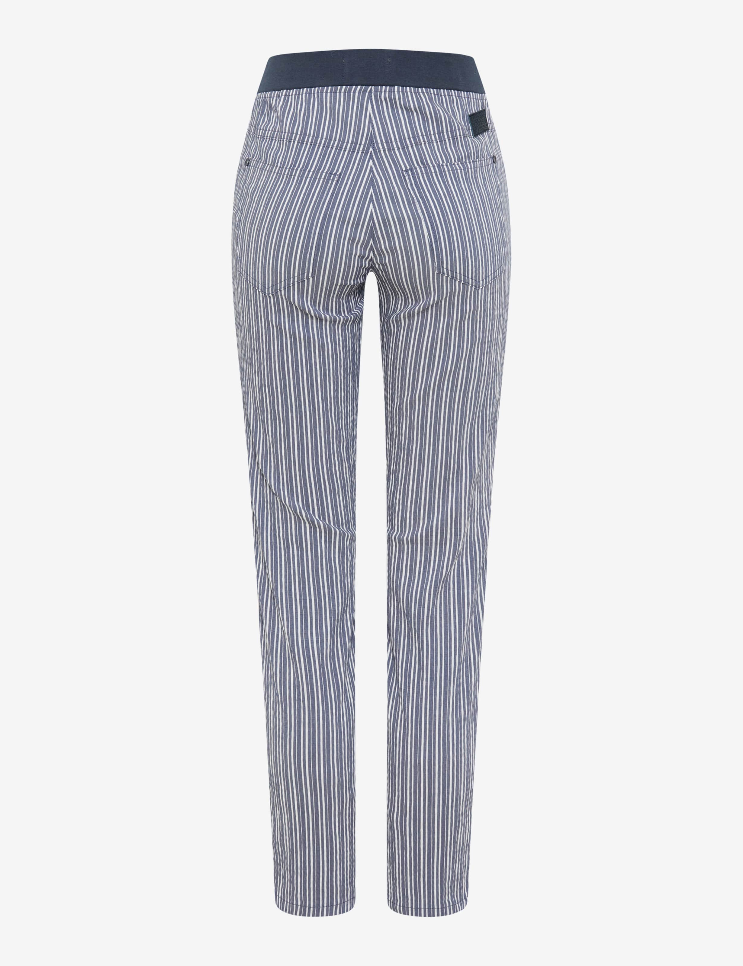 Dames Style PAMINA 6/8 Donkerblauw Slim Fit Beel achterkant