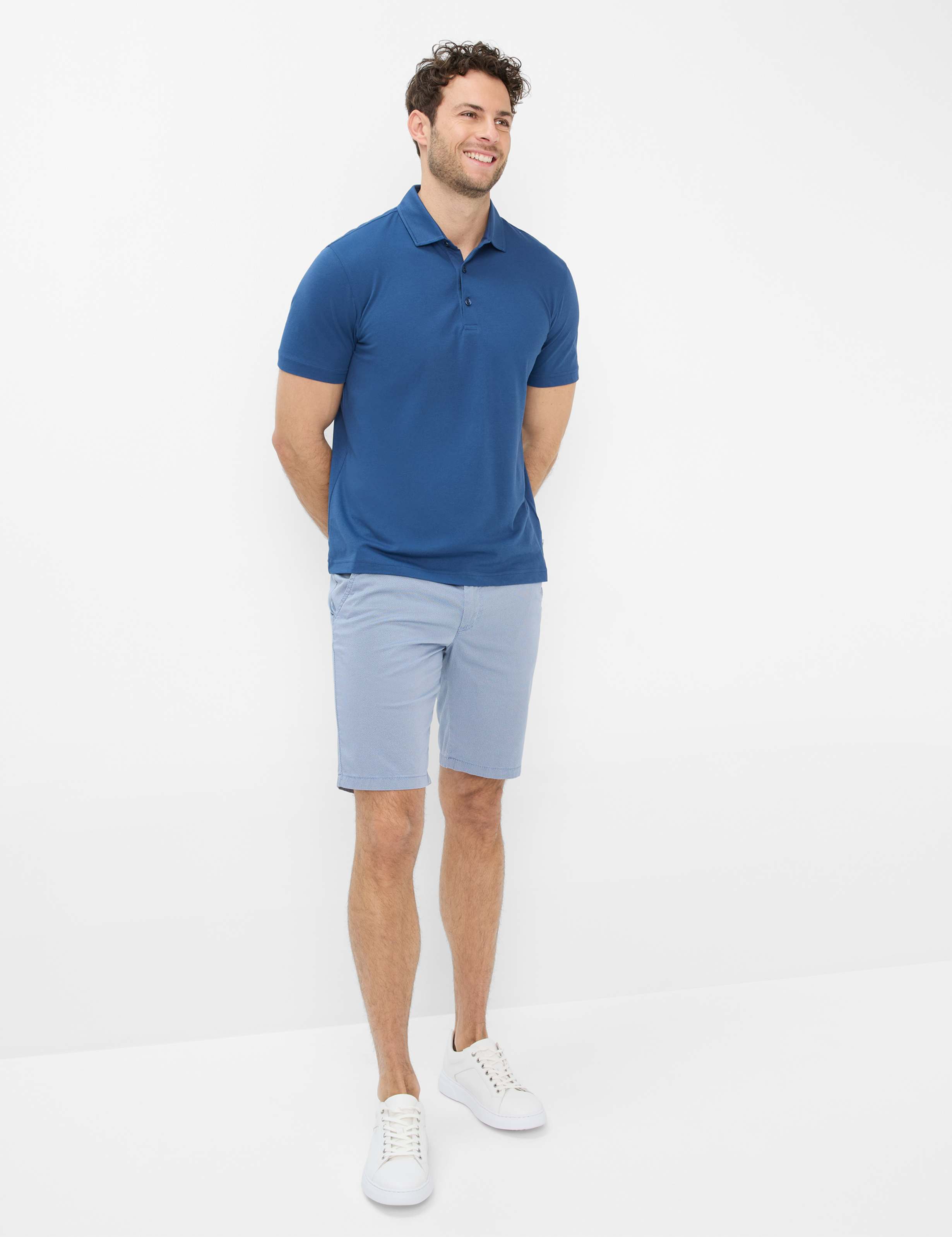 Men Style BOZEN Blue Regular Fit Model Outfit