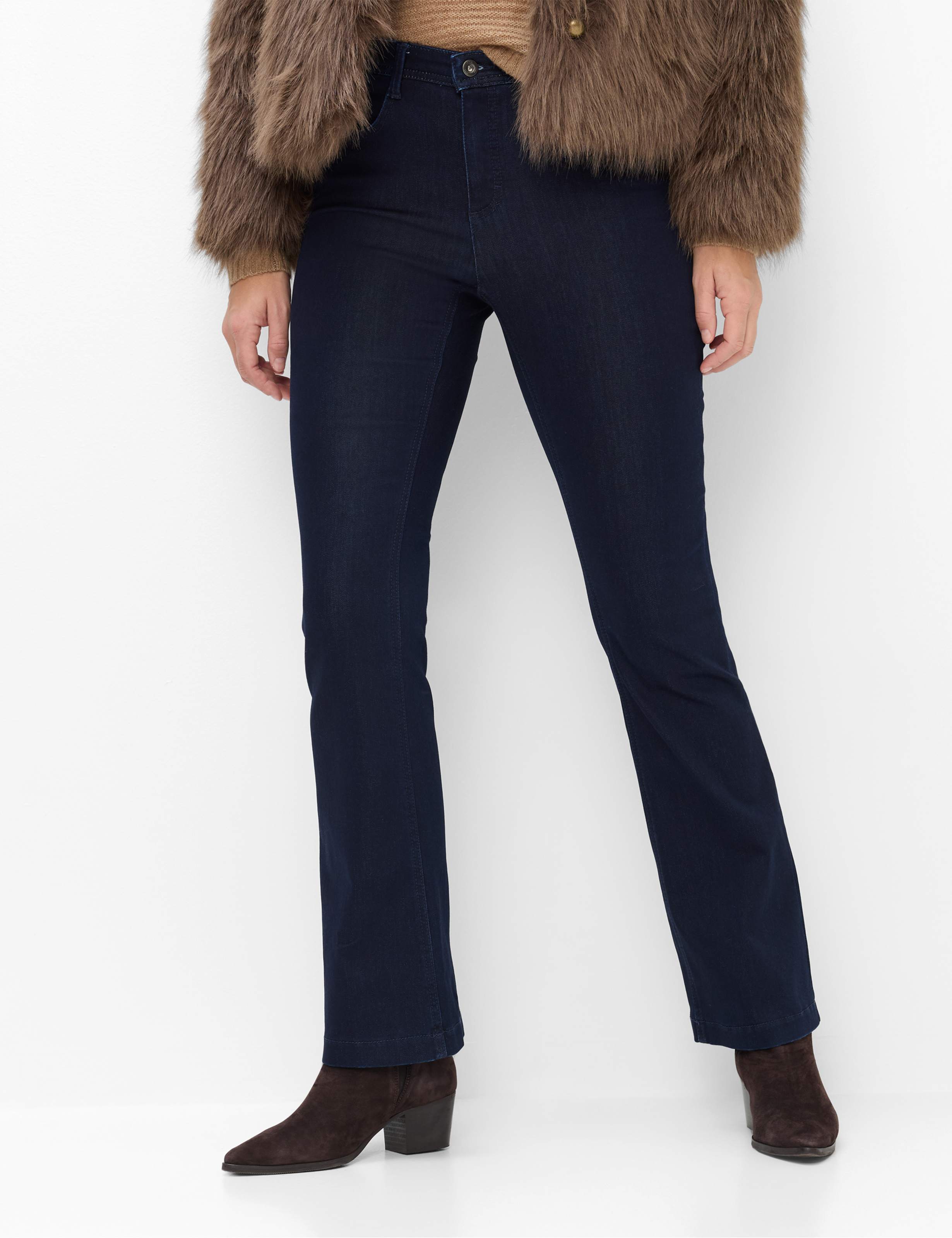 Brax Dames Jeans  Style MARY CLEAN DARK BLUE, denim donkerblauw, maat 48K
