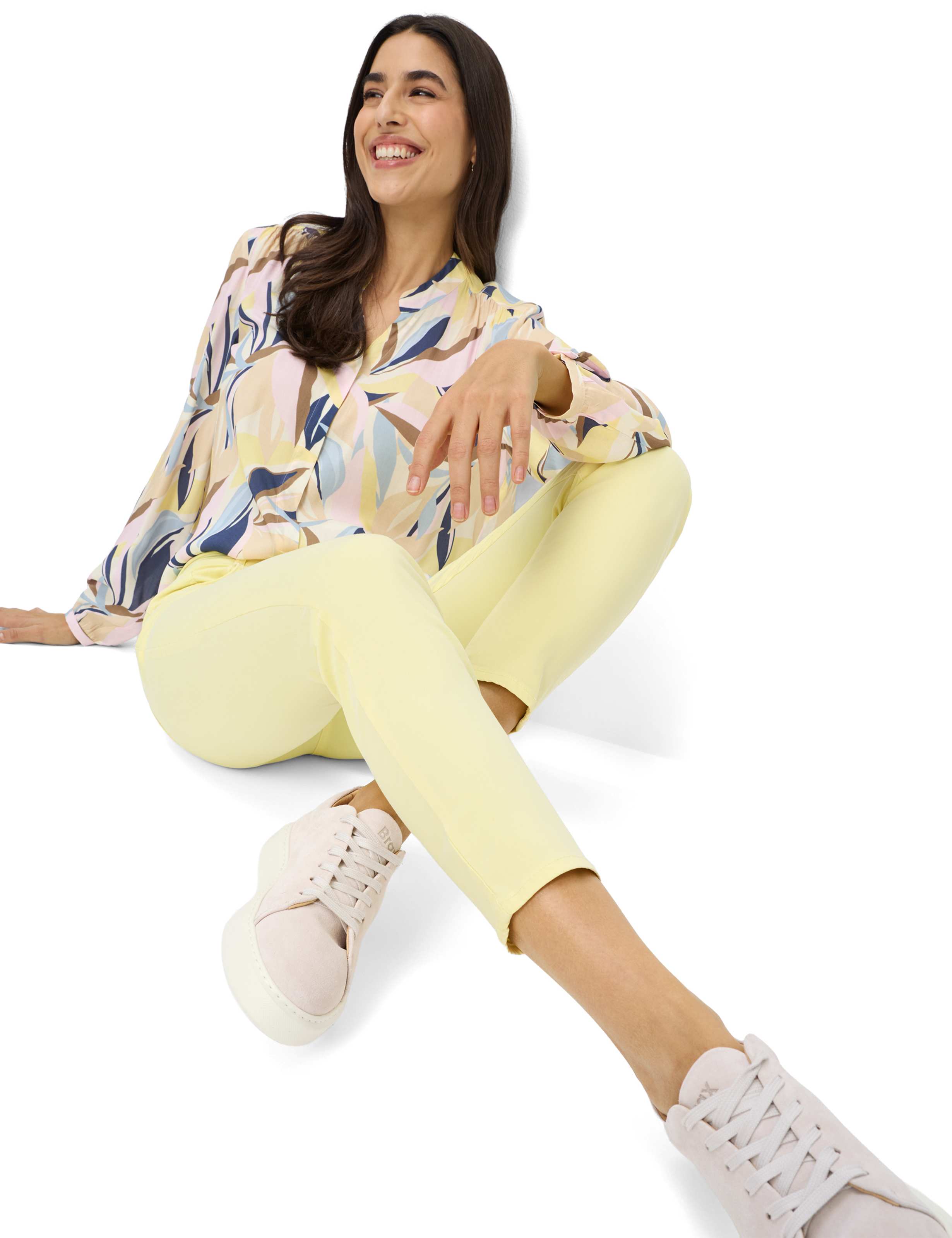 Damen Style SHAKIRA S Denim Hellgelb Slim Fit Detail 1