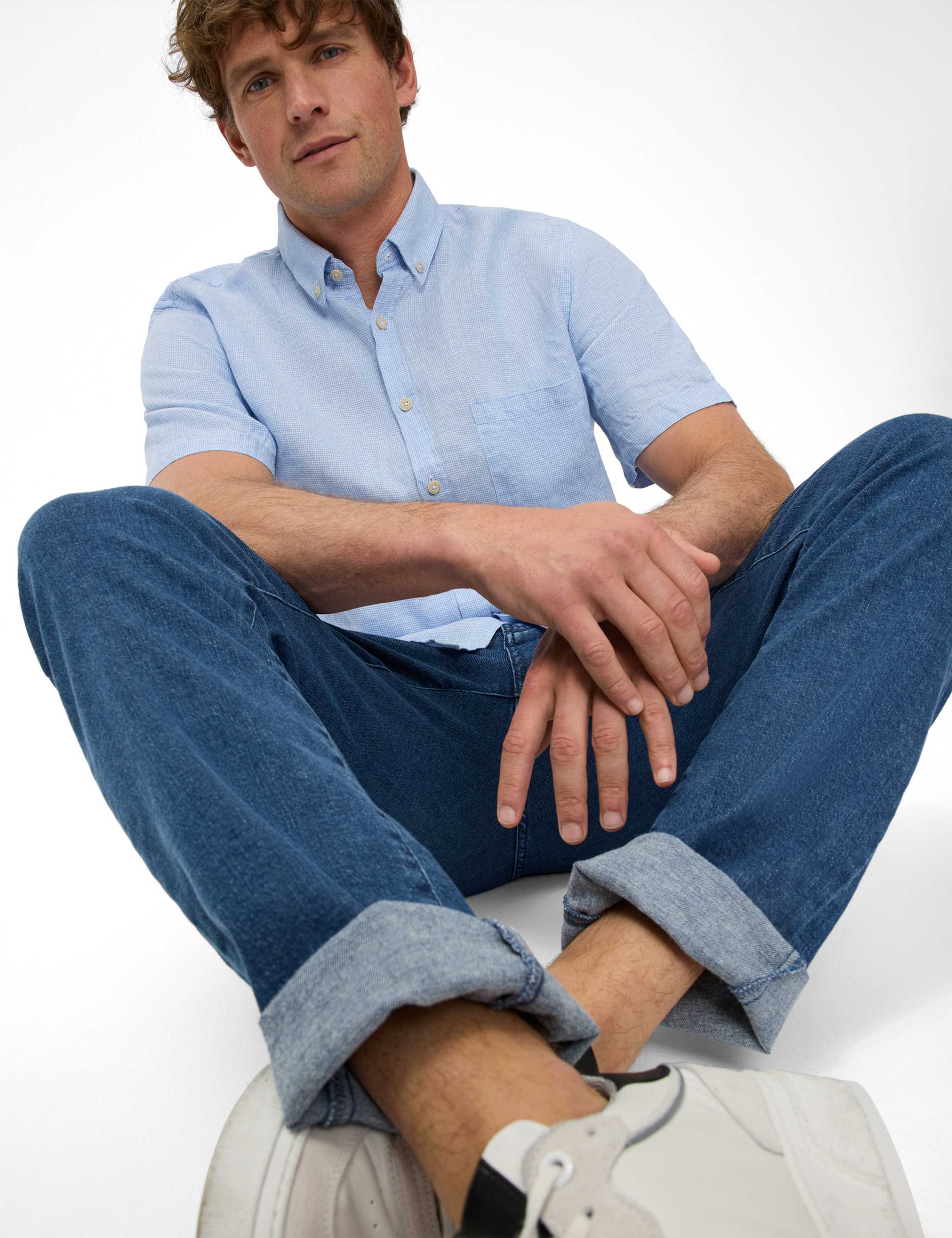 Herren Style DAN Hellblau  Detail 1