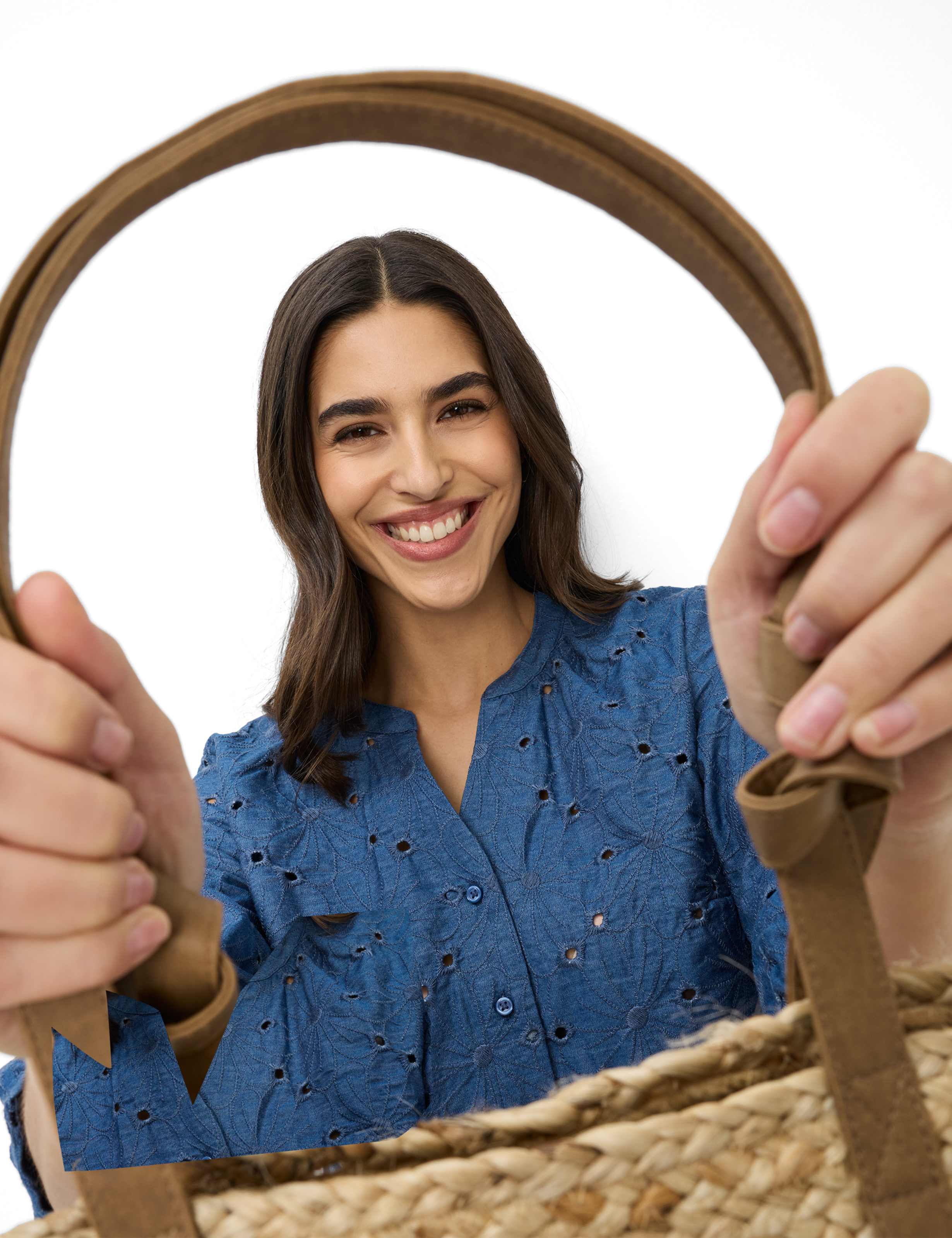 Thumbnail - Brax Damen Bluse Style VELIA indigo mood, Blau, Gr. 40