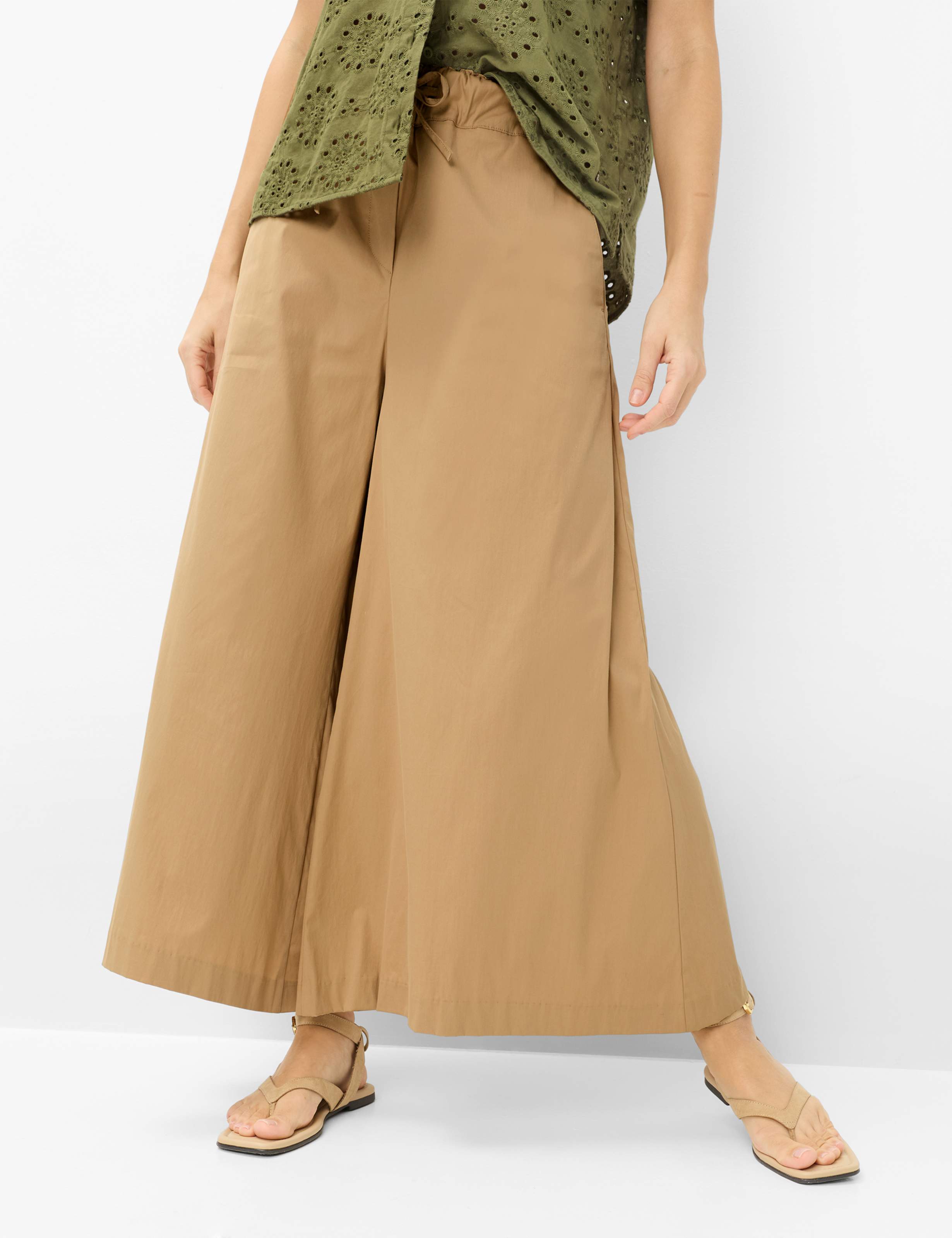 Femme Style MAJA S Beige Wide Leg Détail 1