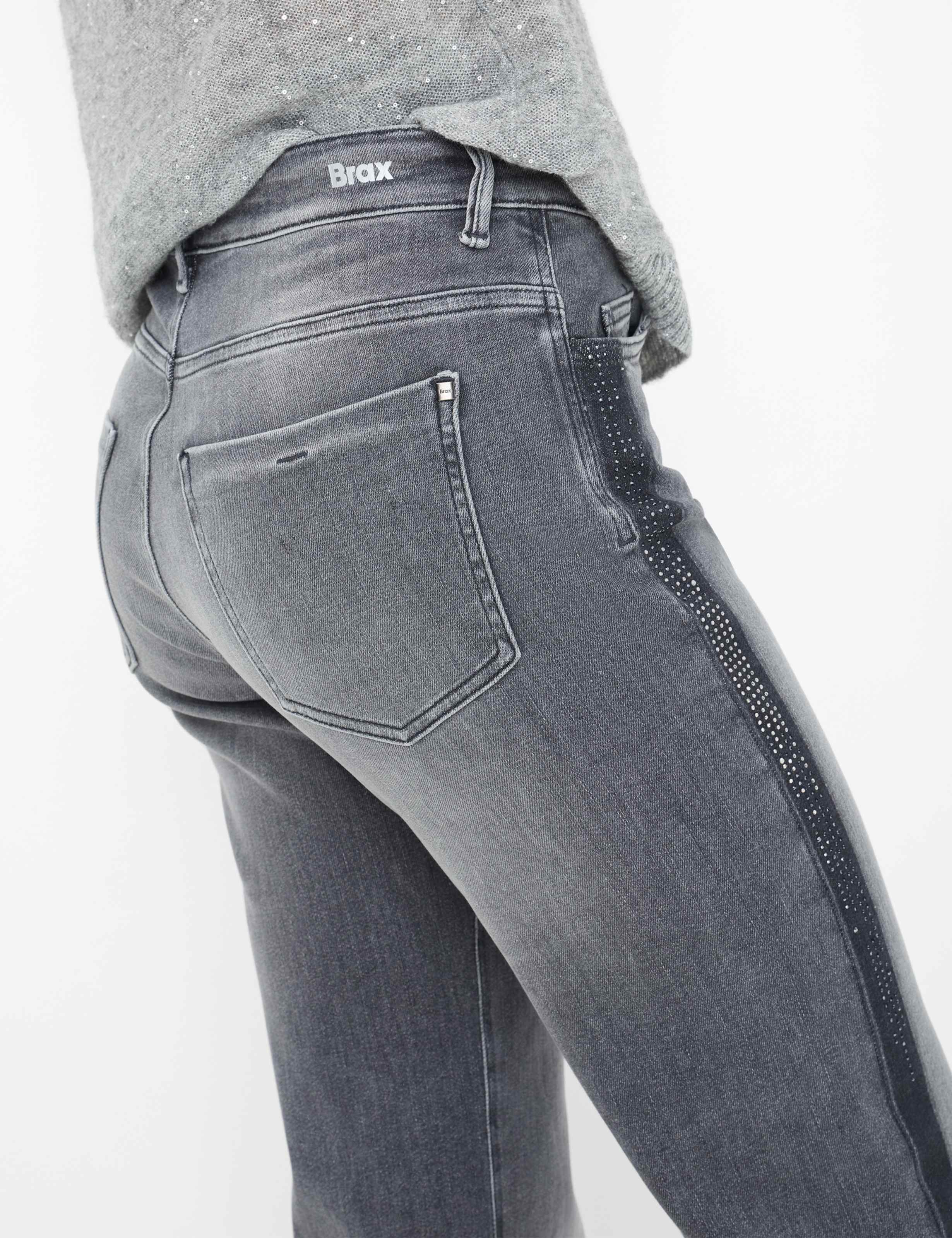 Damen Style MAINE Denim Hellgrau Wide Leg Detail 2