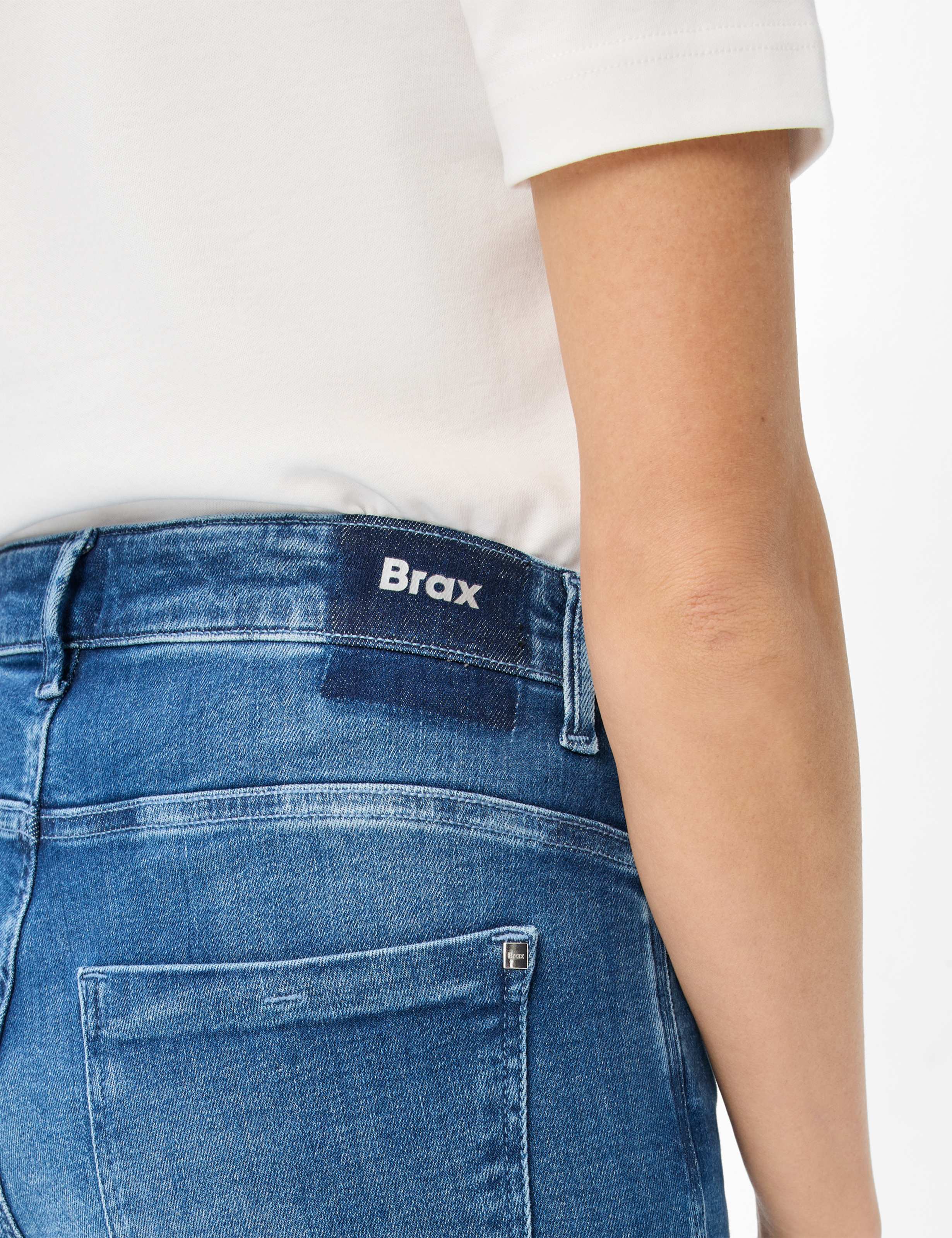 Women Style MAINE Denim Blue Wide Leg Detail 2