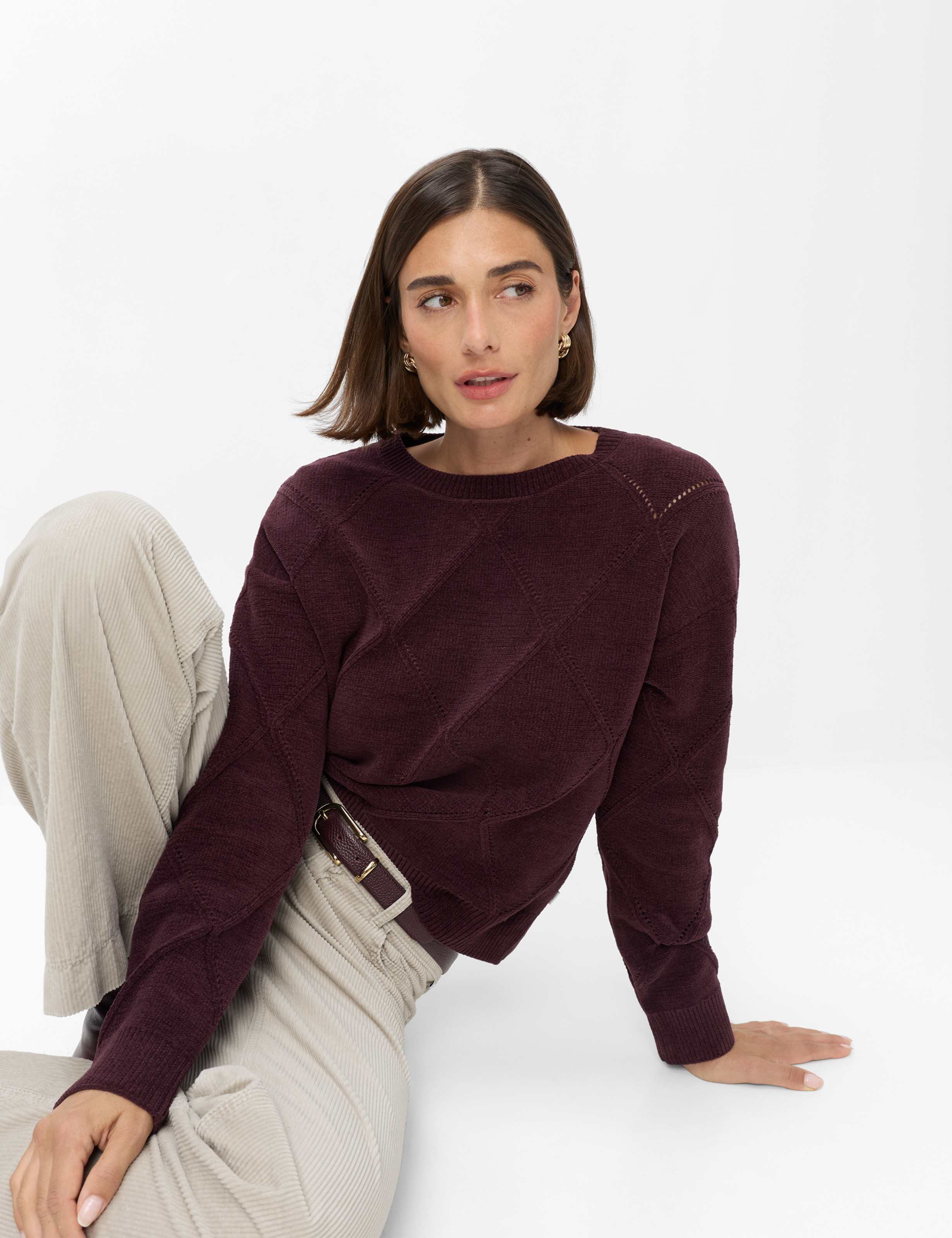 Femme Style LISA Violette Foncé  Détail 1