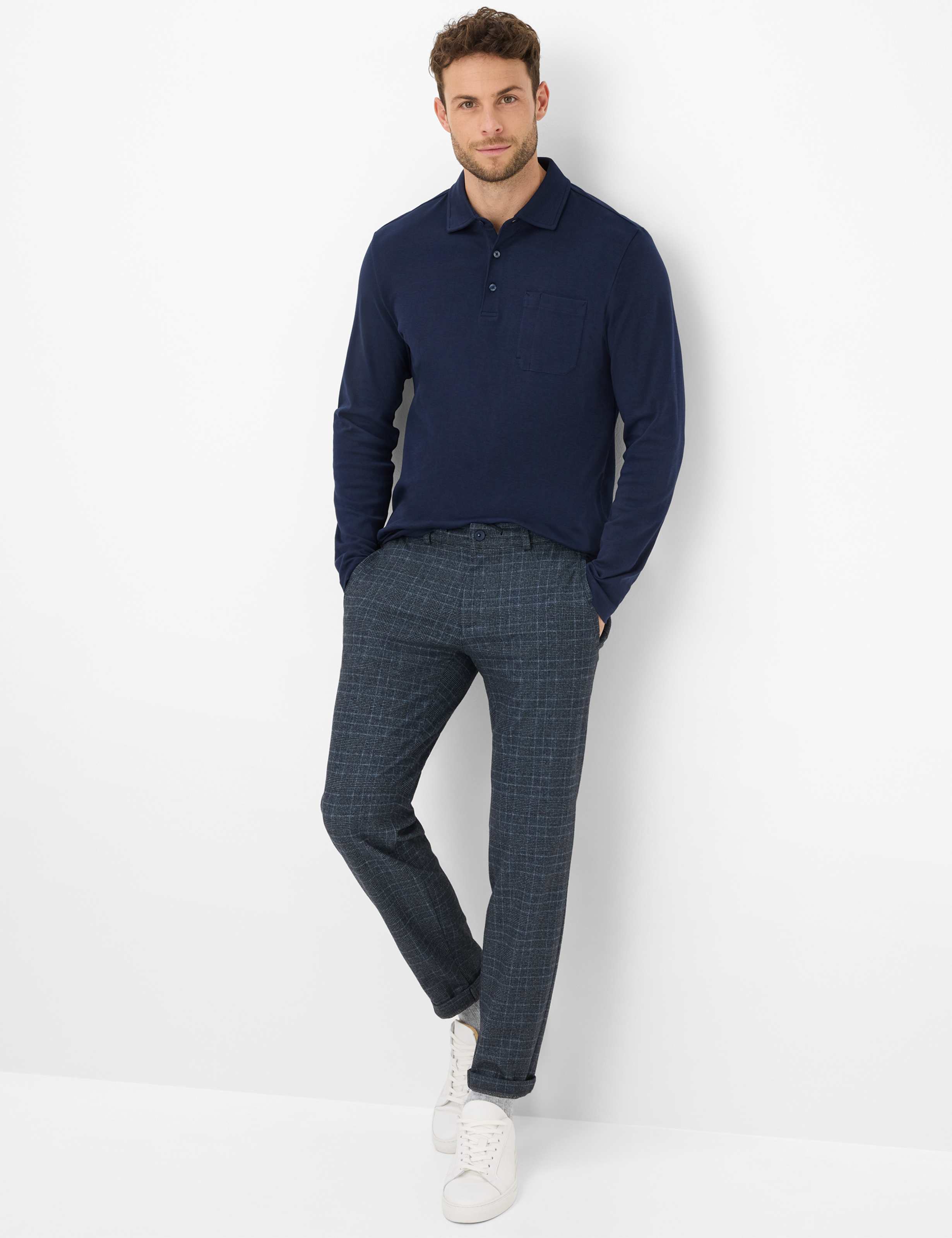 Herren Style PIRLO Dunkelblau  Model Outfit