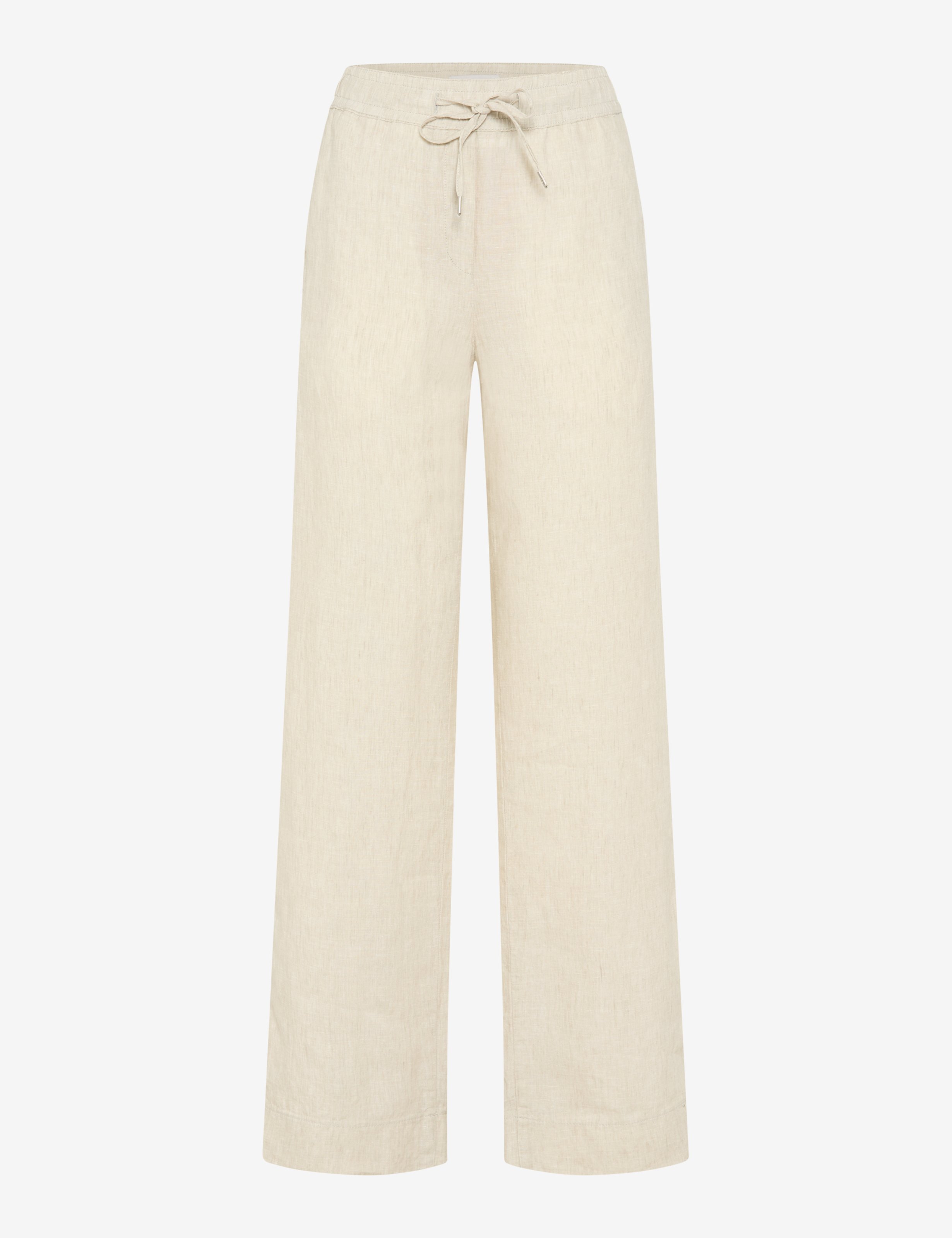 Femme Style FARINA Beige Clair Wide Leg Détourage avant